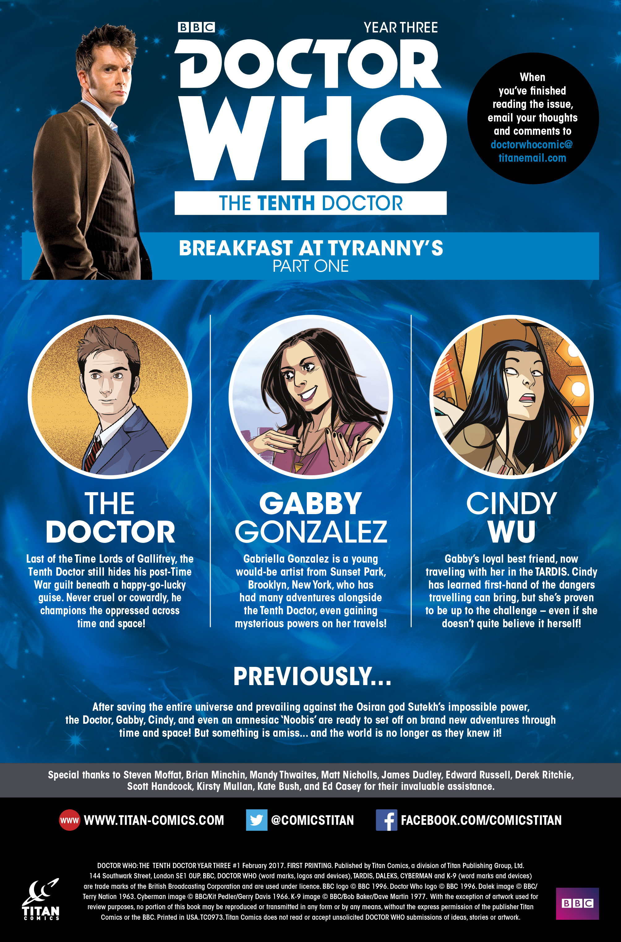 Read online Doctor Who: The Tenth Doctor Year Three comic -  Issue #1 - 7