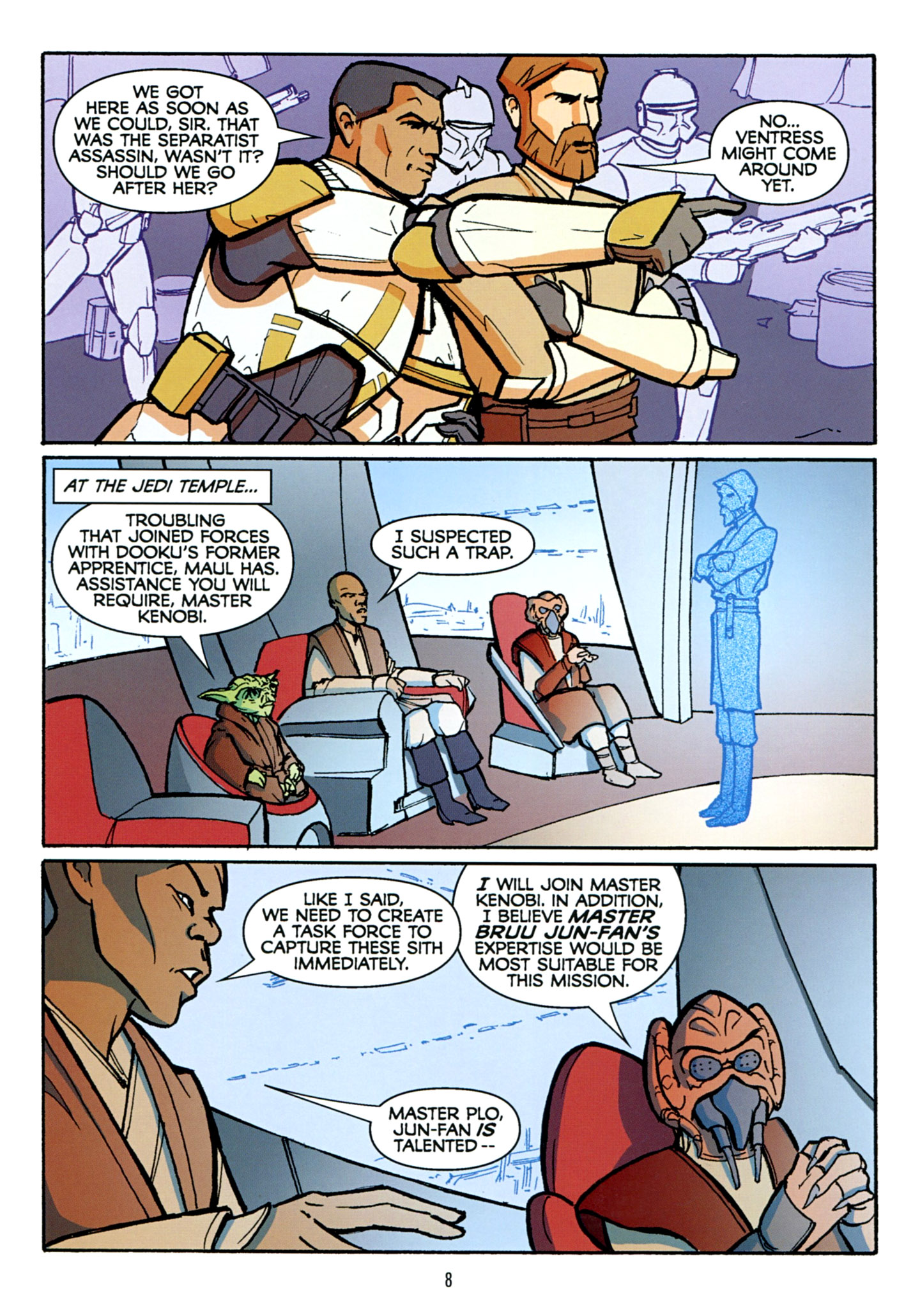 Read online Star Wars: The Clone Wars - The Sith Hunters comic -  Issue # Full - 9