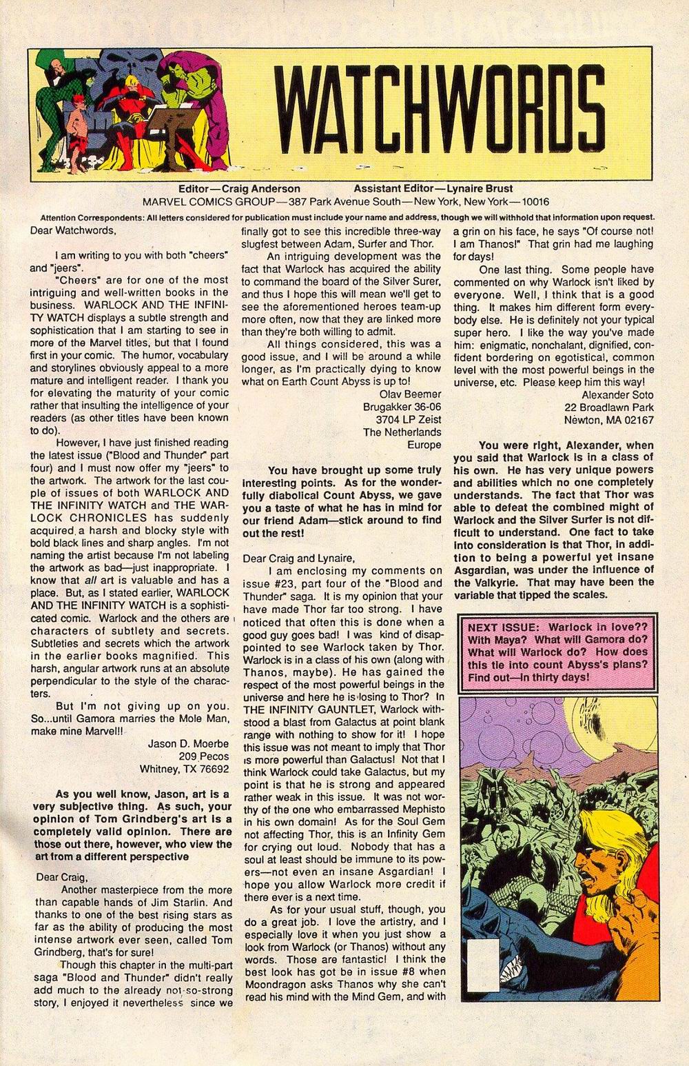 Read online Warlock and the Infinity Watch comic -  Issue #29 - 24