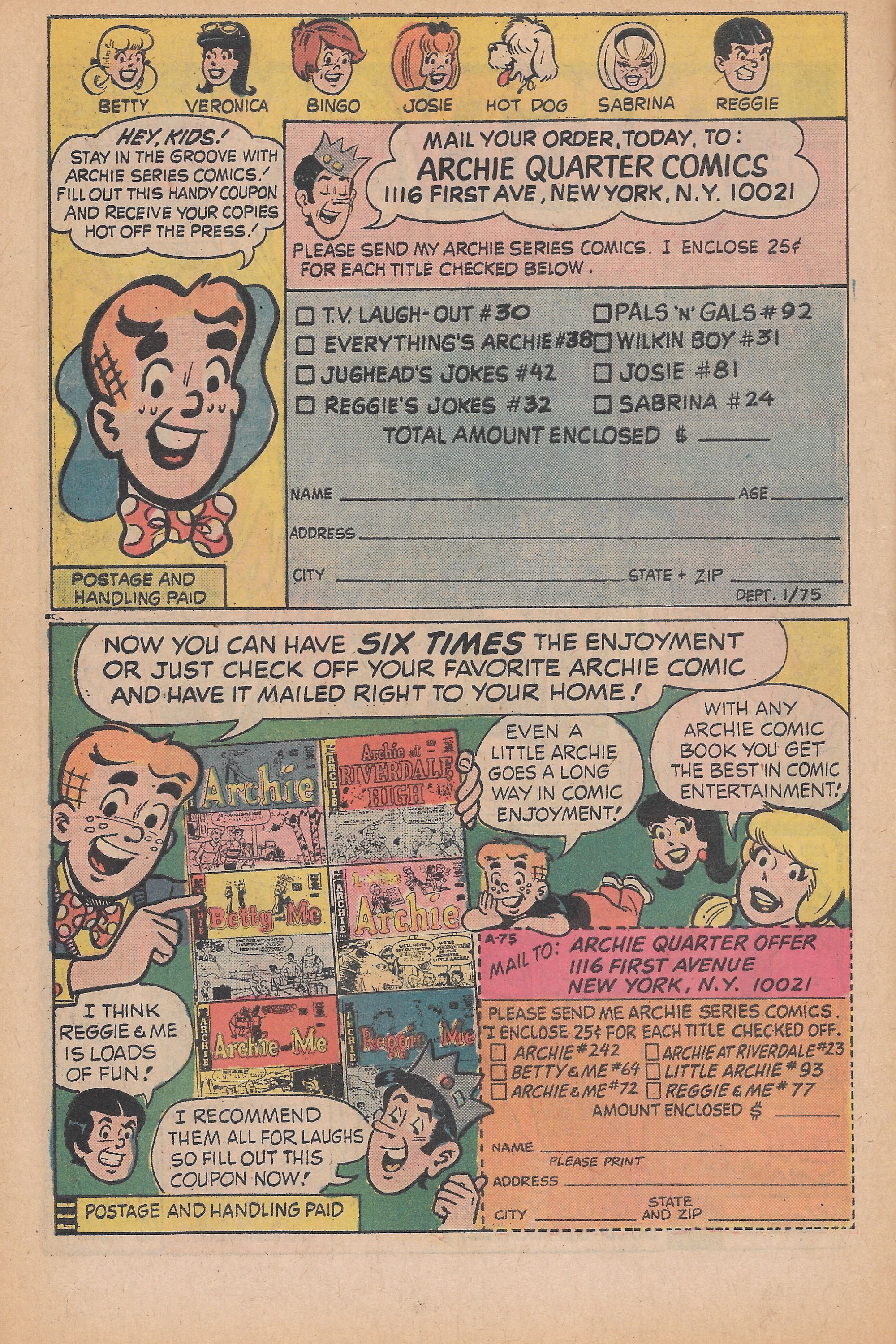 Read online Reggie and Me (1966) comic -  Issue #76 - 10