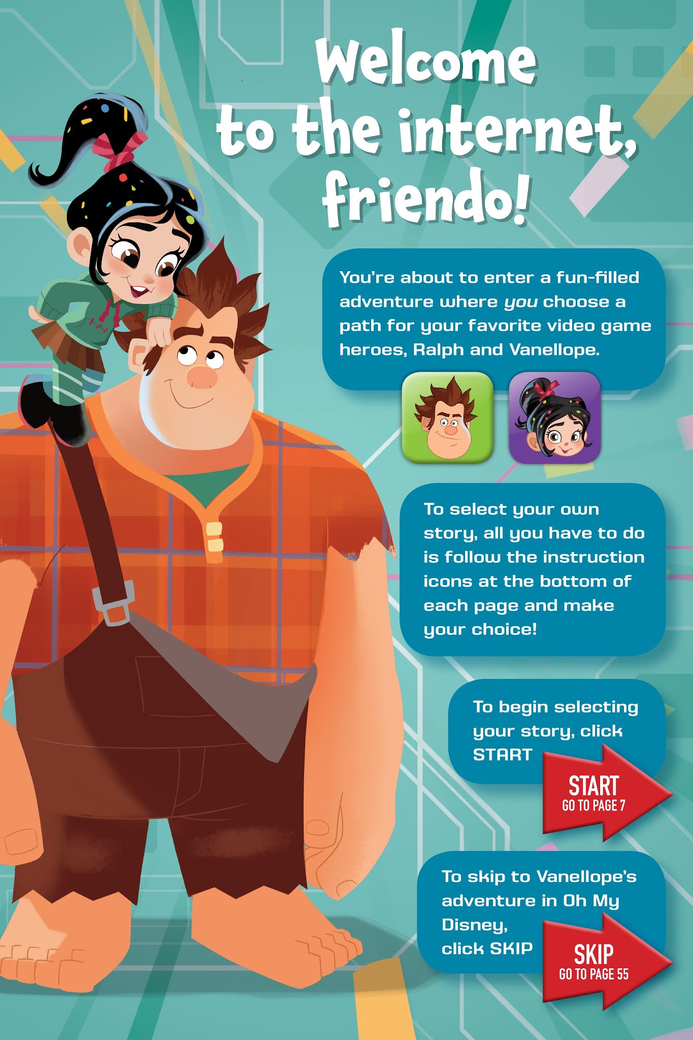 Read online Disney Ralph Breaks the Internet: Click Start- Select-Your-Story Adventure comic -  Issue # Full - 6