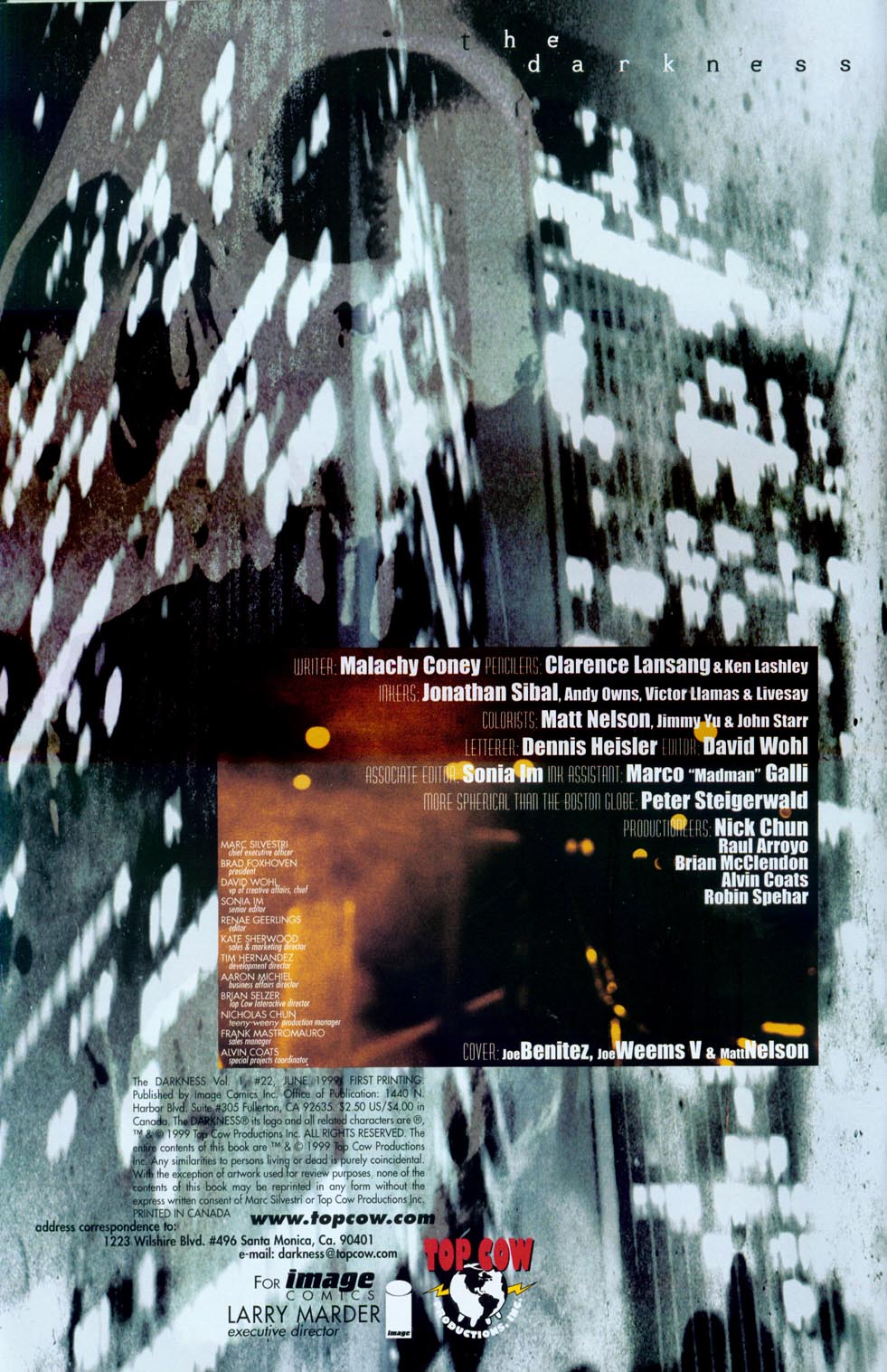 Read online The Darkness (1996) comic -  Issue #22 - 2