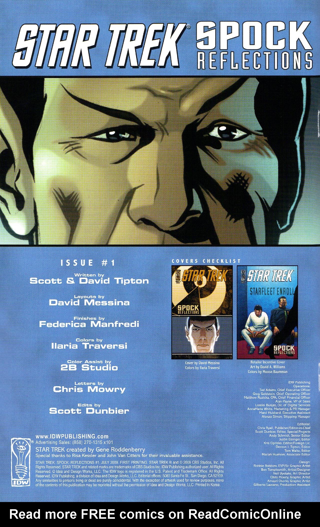 Read online Star Trek: Spock: Reflections comic -  Issue #1 - 2