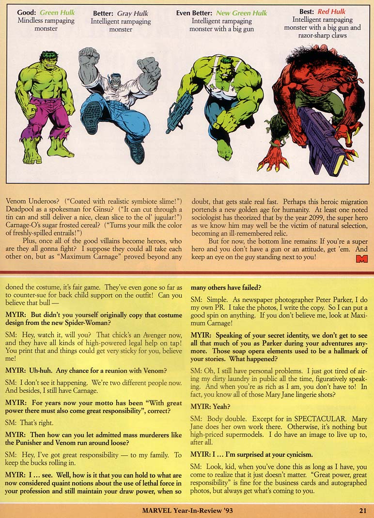 Read online Marvel: The Year-in-Review comic -  Issue #5 - 23