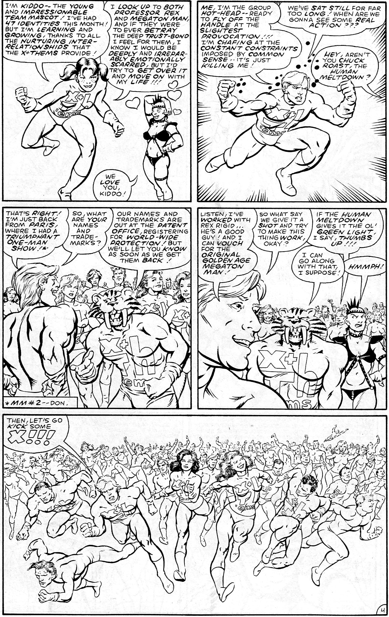 Read online Megaton Man Meets The Uncatergorizable X-Them comic -  Issue # Full - 6