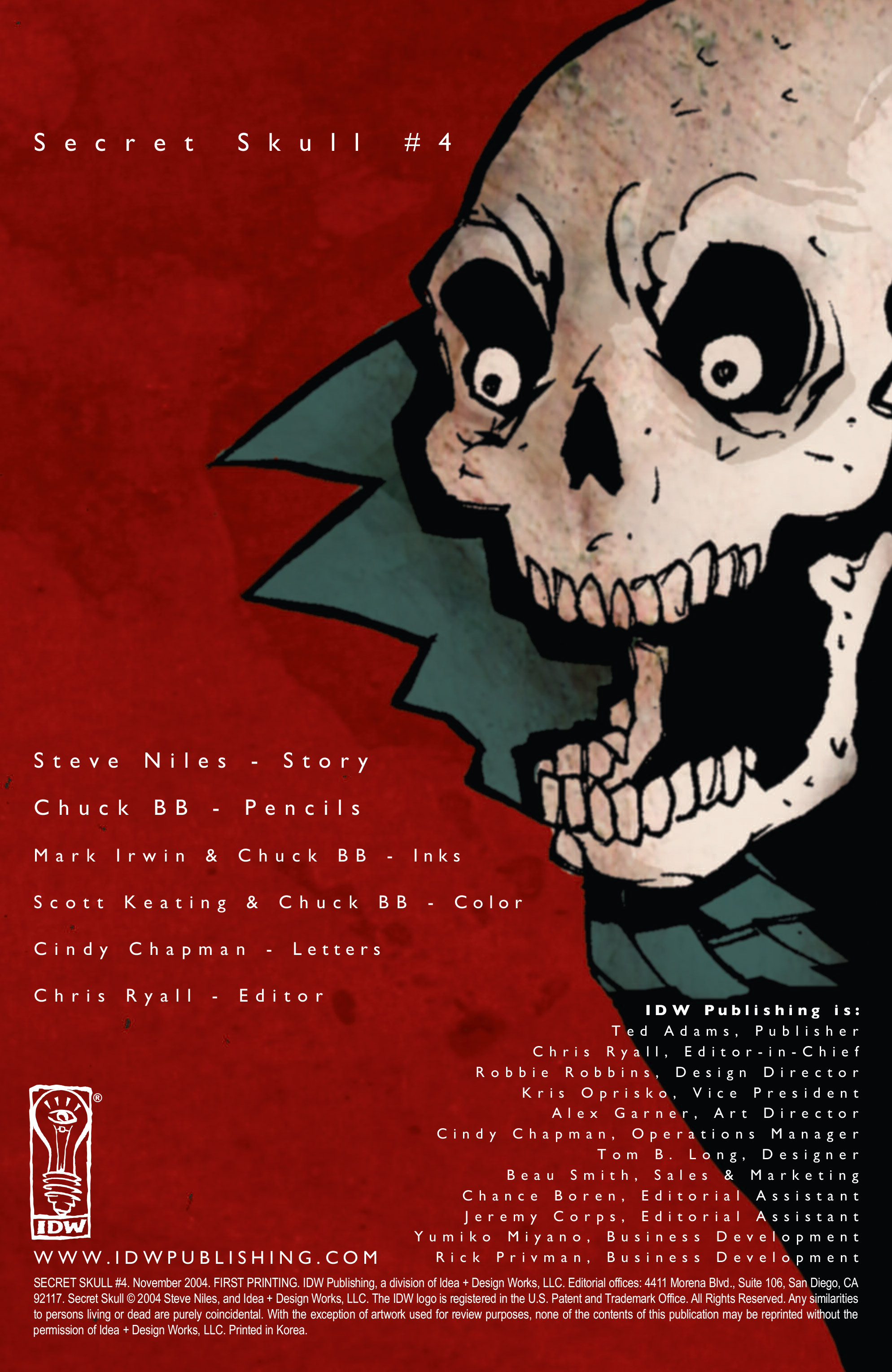 Read online Secret Skull comic -  Issue #4 - 2