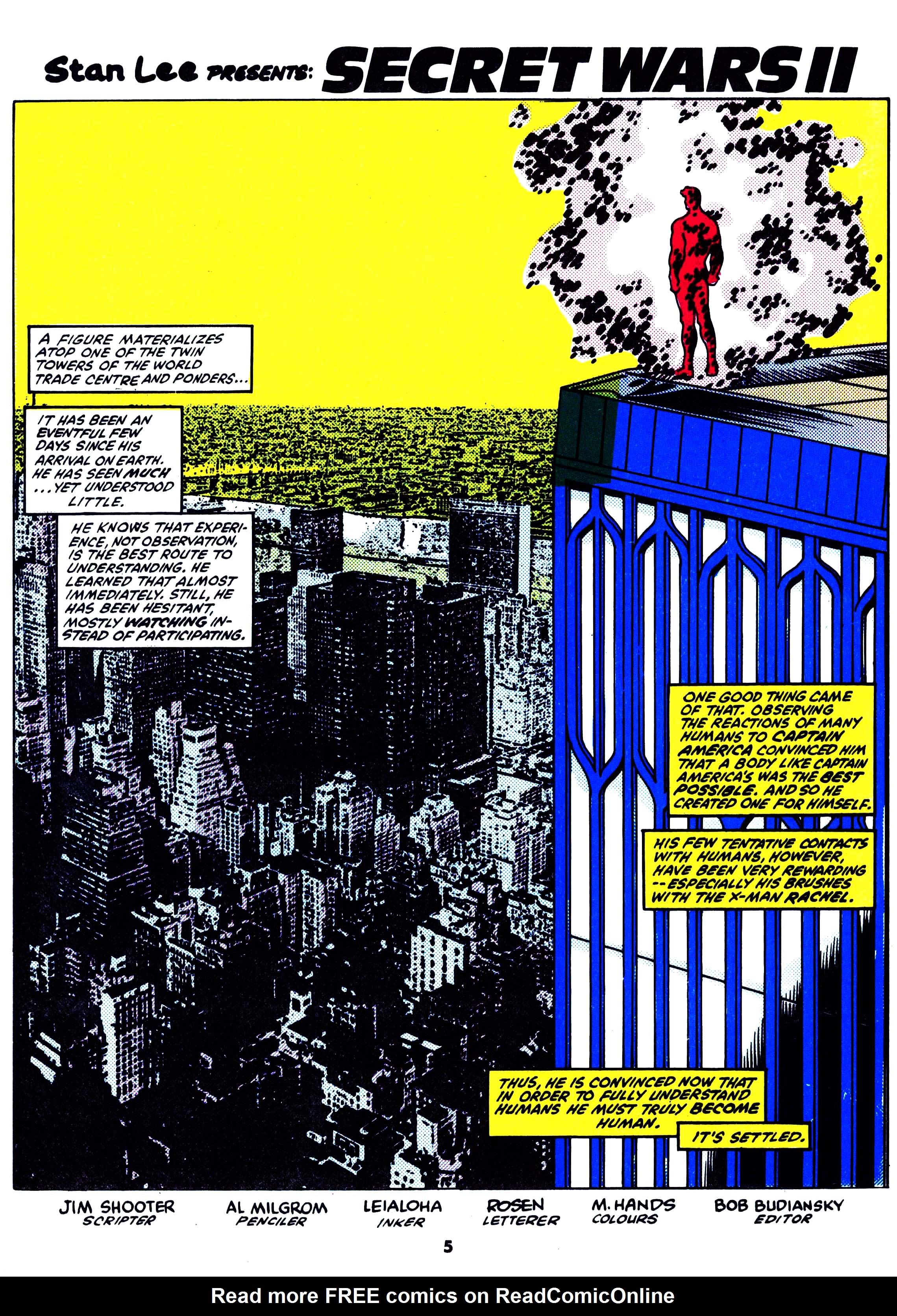 Read online Secret Wars (1985) comic -  Issue #38 - 5