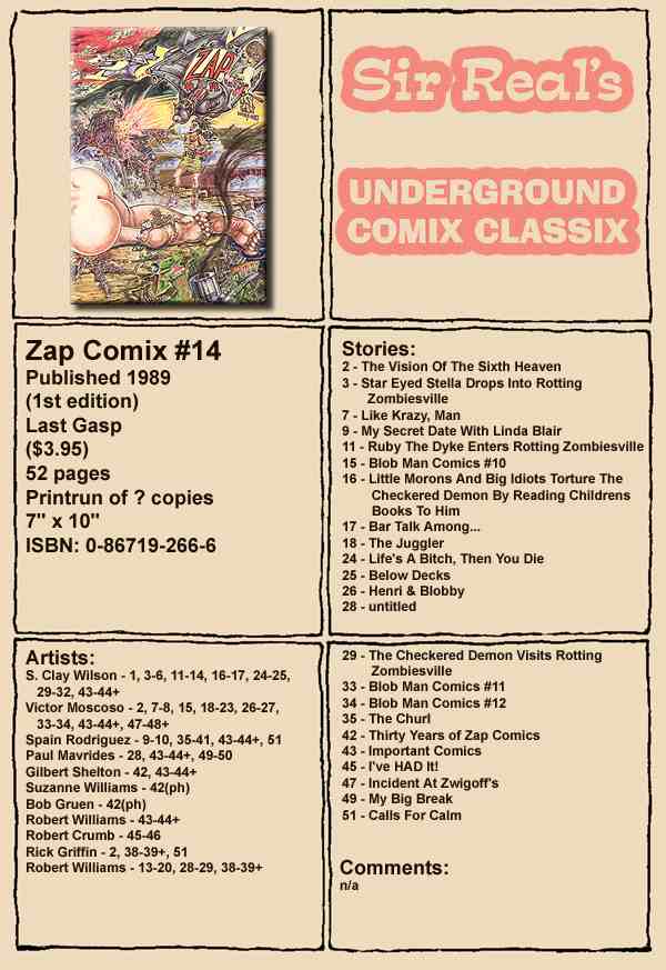 Read online Zap Comix comic -  Issue #14 - 53