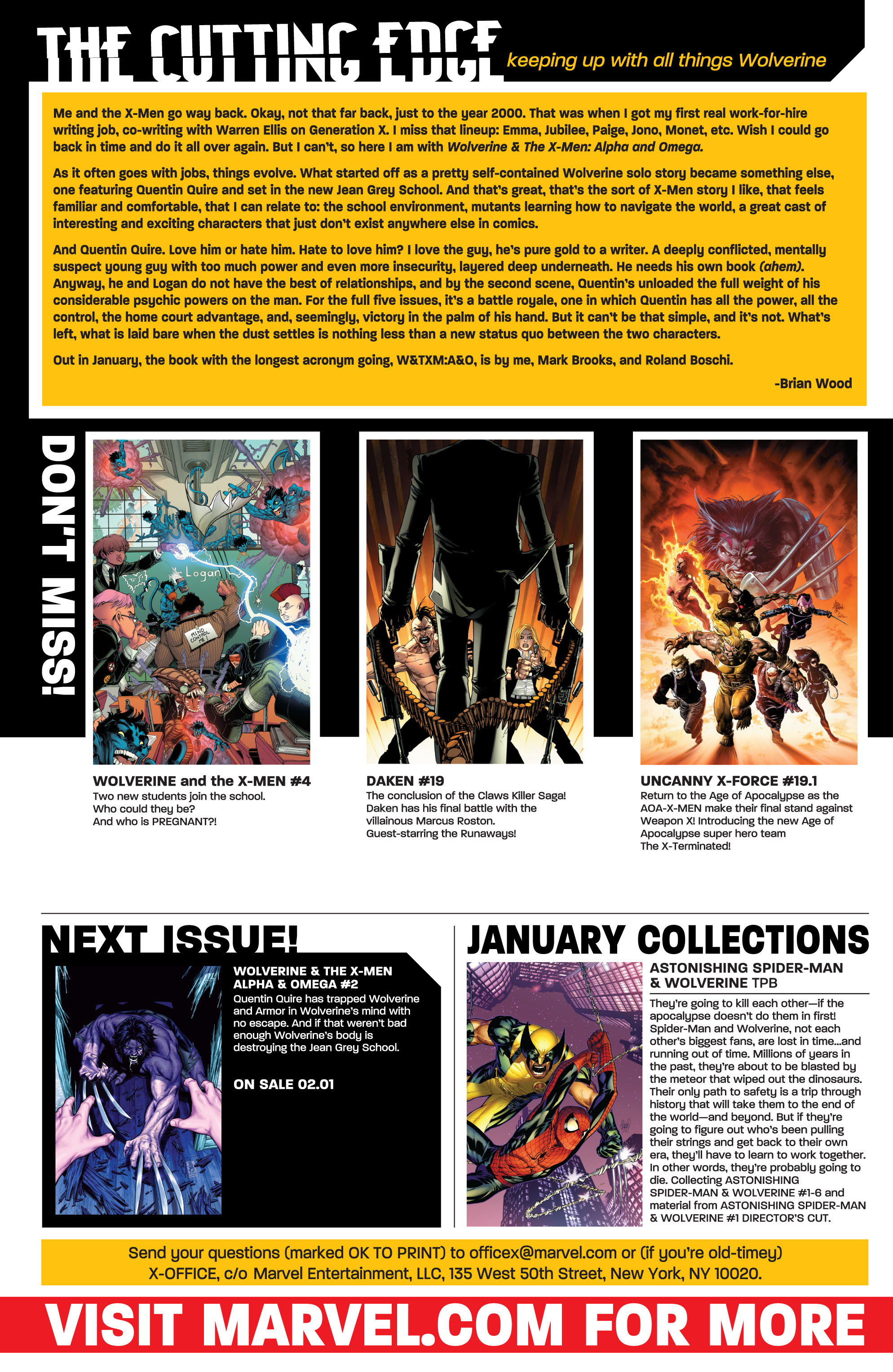 Read online Wolverine and the X-Men: Alpha & Omega comic -  Issue # _TPB - 24