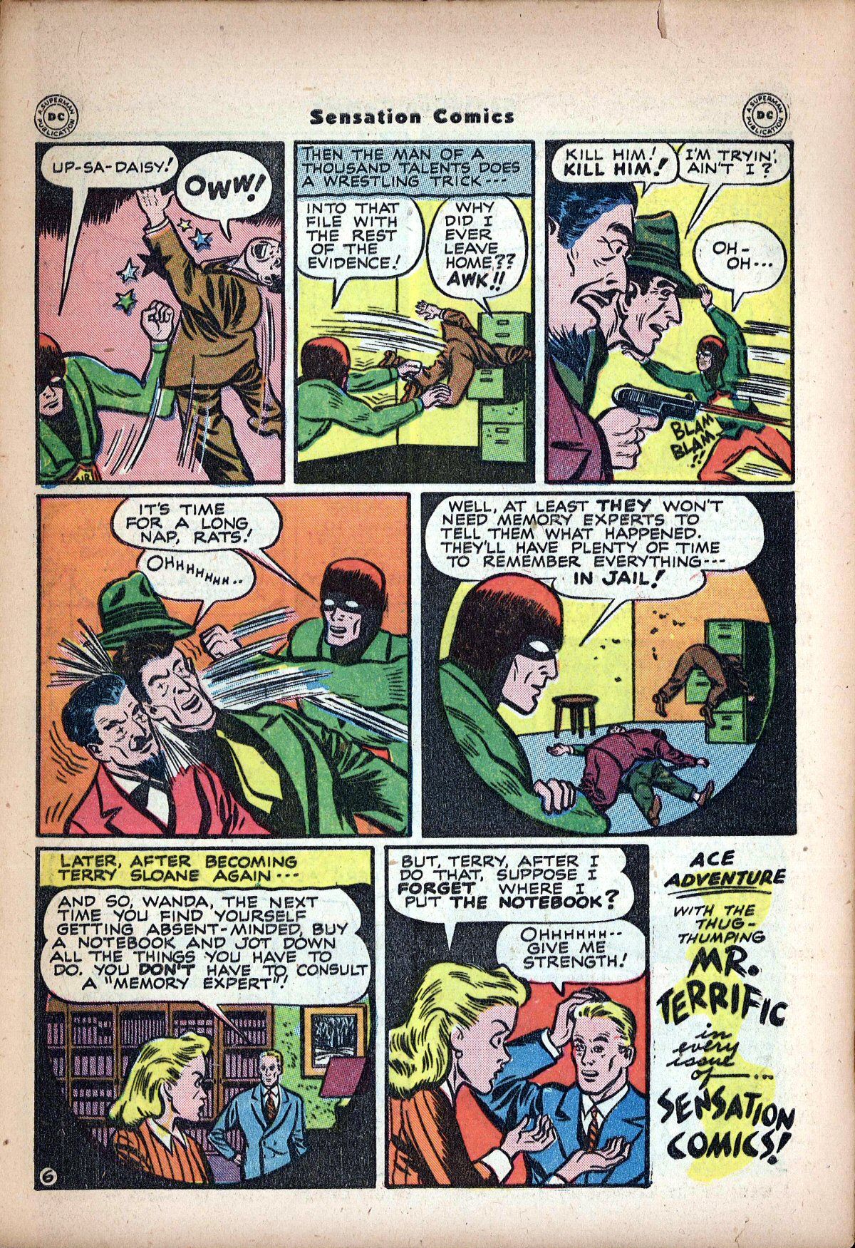 Read online Sensation (Mystery) Comics comic -  Issue #62 - 40