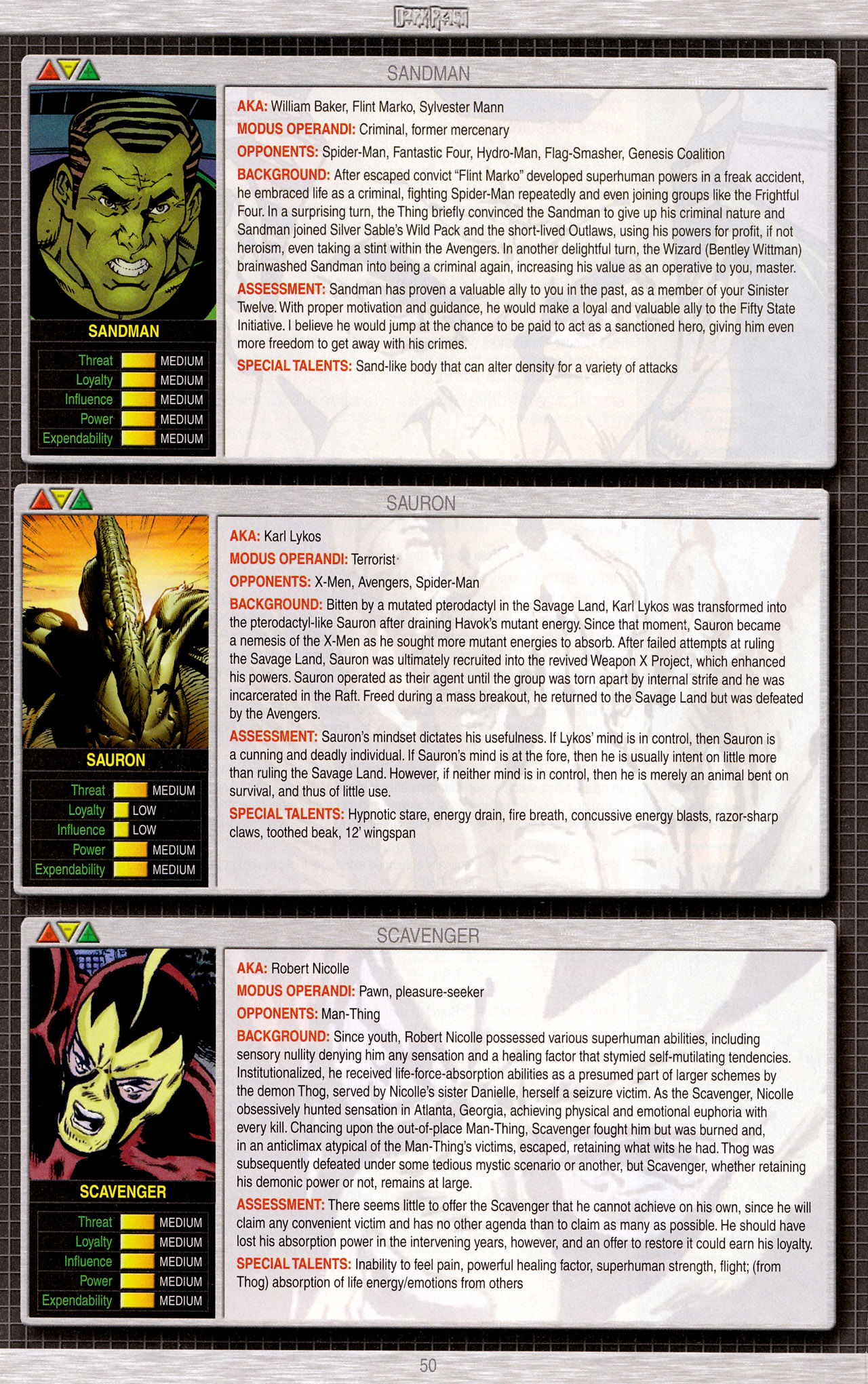 Read online Dark Reign Files comic -  Issue # Full - 52
