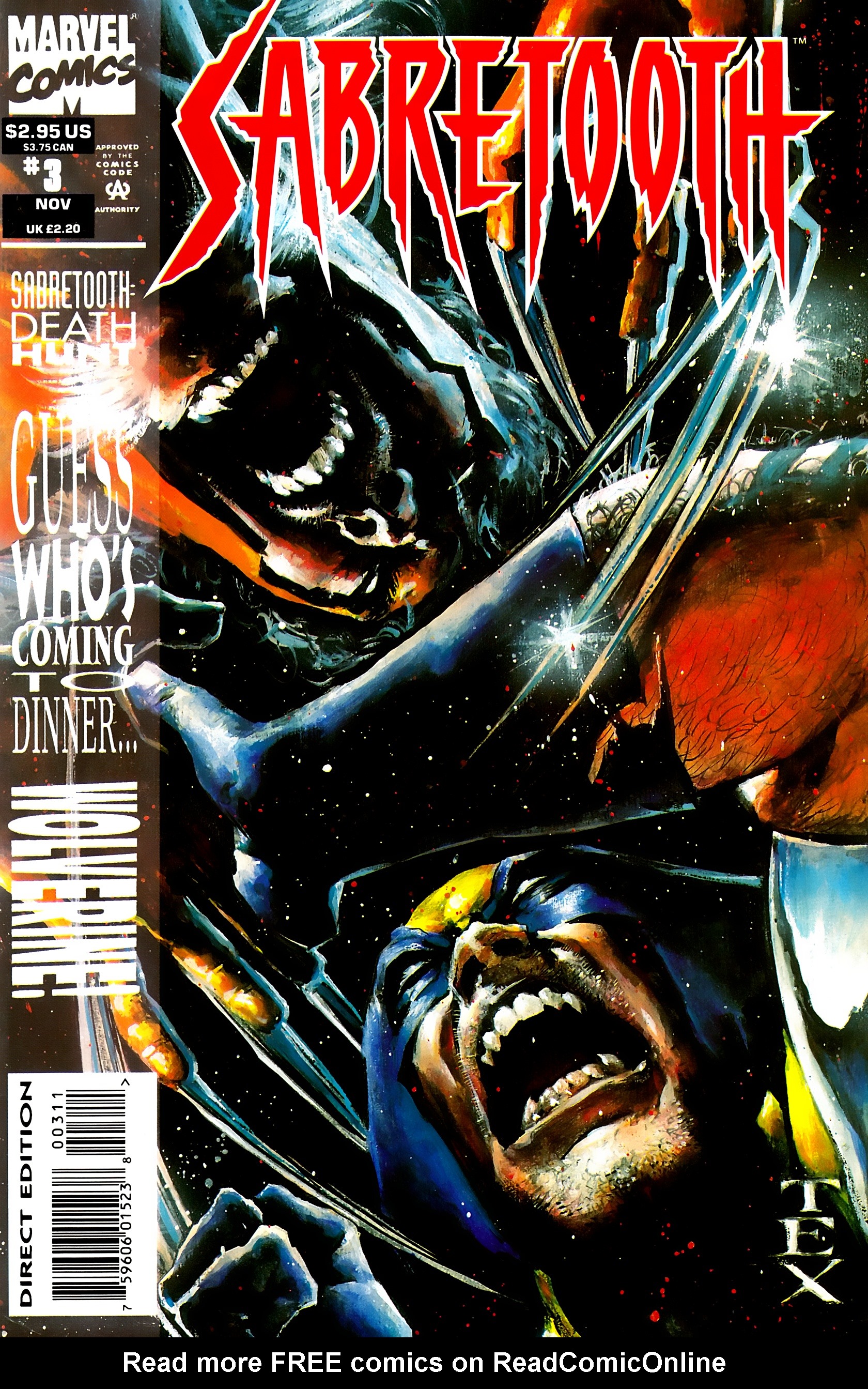 Read online Sabretooth comic -  Issue #3 - 1