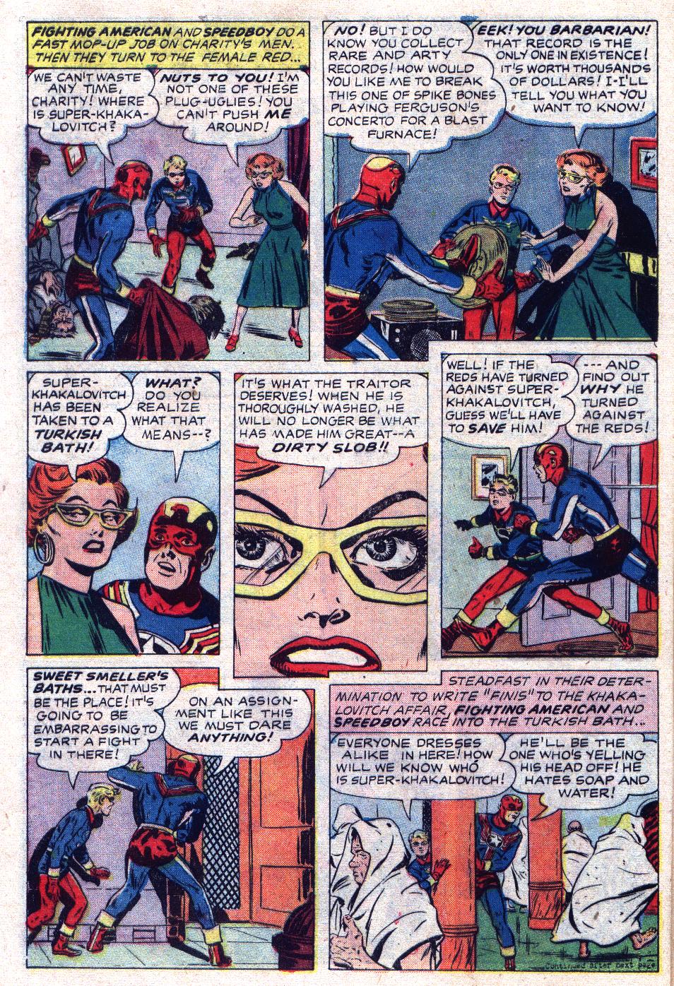 Read online Fighting American (1954) comic -  Issue #6 - 28