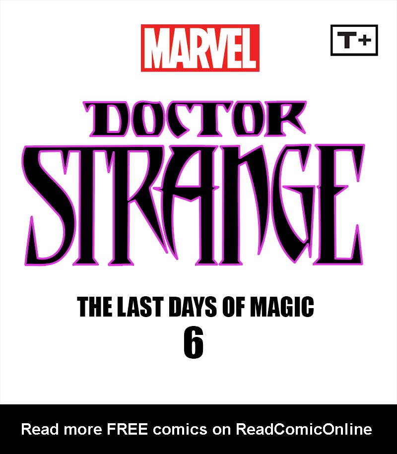 Read online Doctor Strange: The Last Days of Magic Infinity Comic comic -  Issue #6 - 2