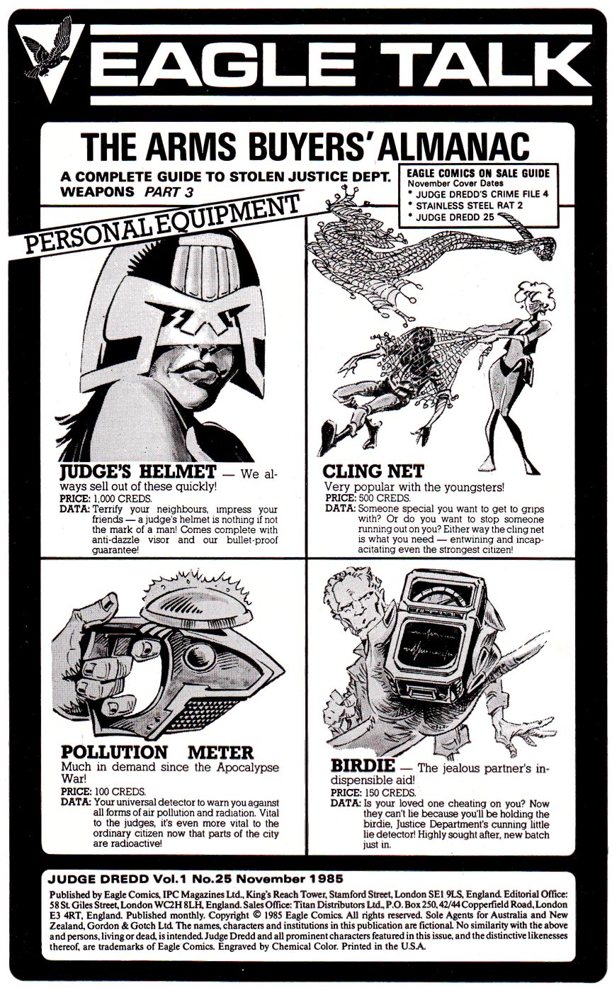 Read online Judge Dredd (1983) comic -  Issue #25 - 2