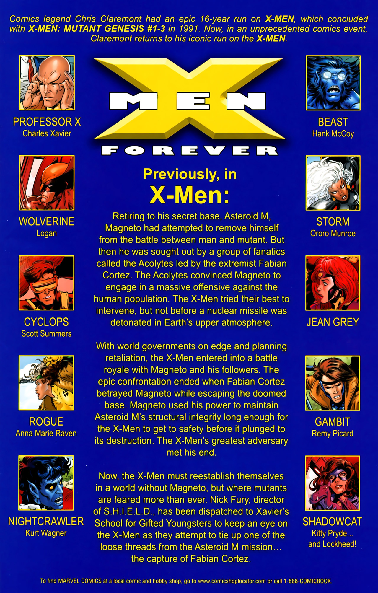 X Men Forever Issue 1 Read X Men Forever Issue 1 comic online in high quality. Read Full Comic