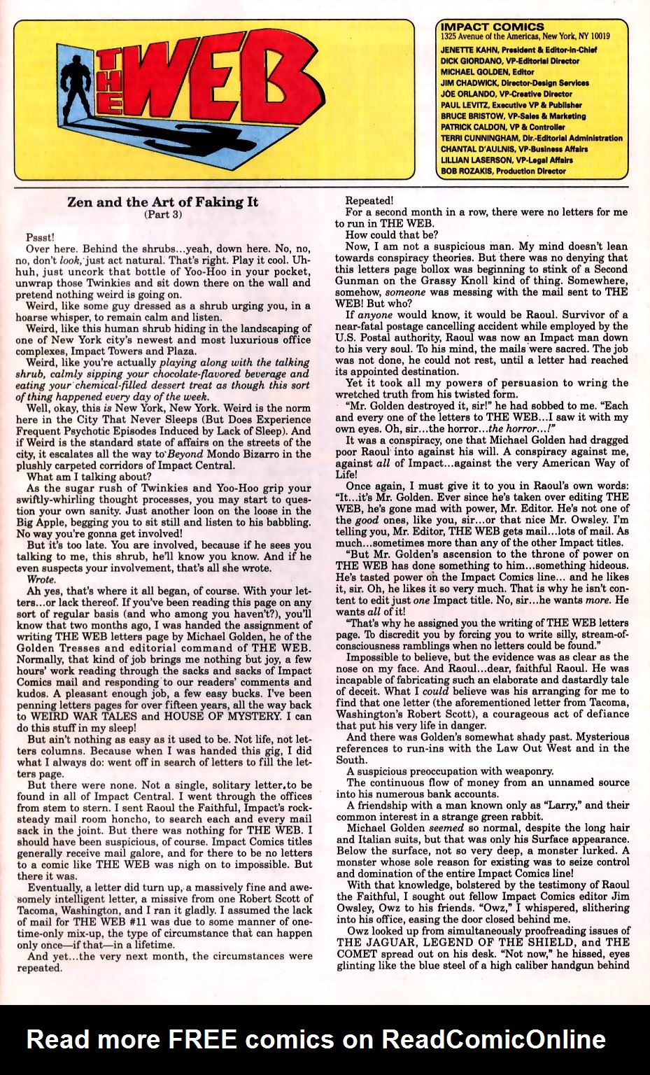 Read online The Web (1991) comic -  Issue #13 - 24
