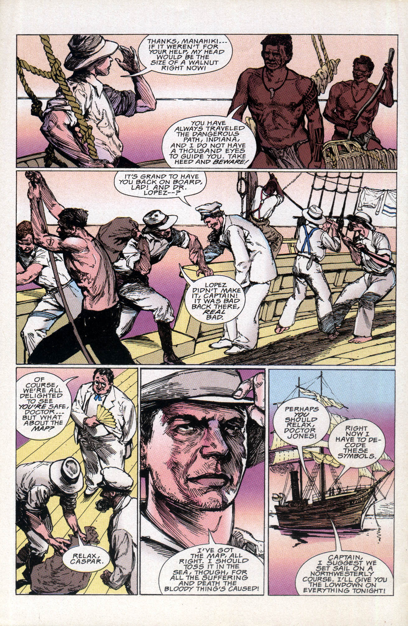 Read online Indiana Jones and the Shrine of the Sea Devil comic -  Issue # Full - 4