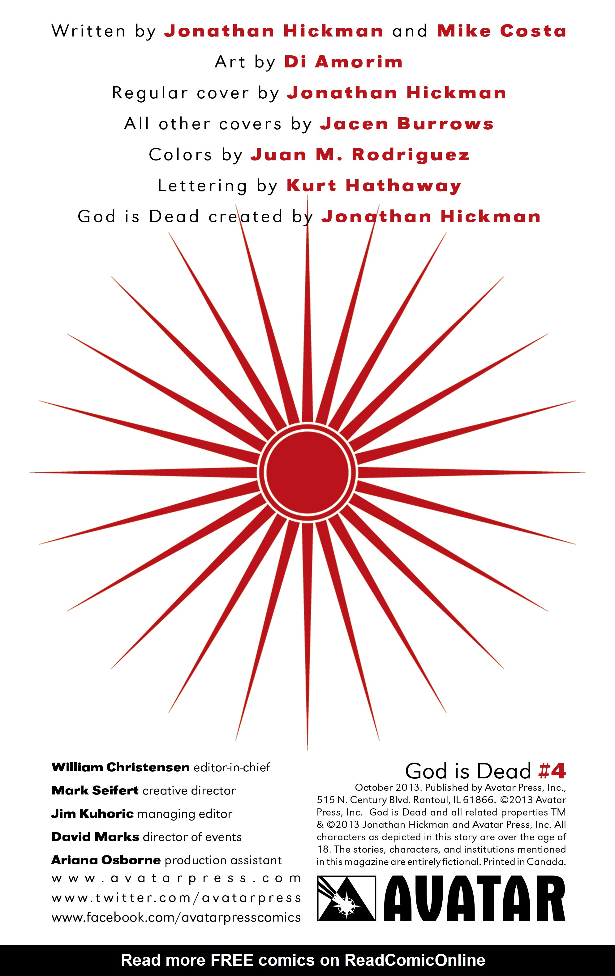 Read online God Is Dead comic -  Issue #4 - 6