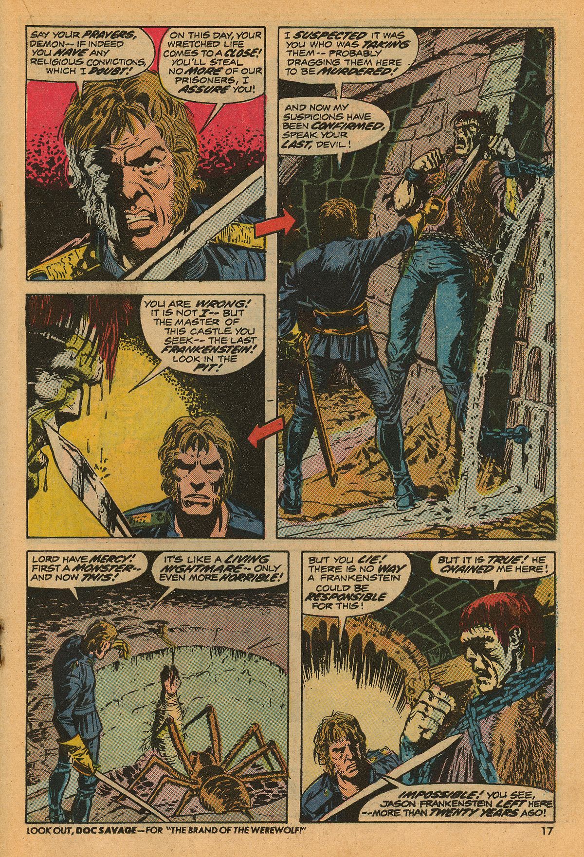 Read online Frankenstein (1973) comic -  Issue #6 - 18