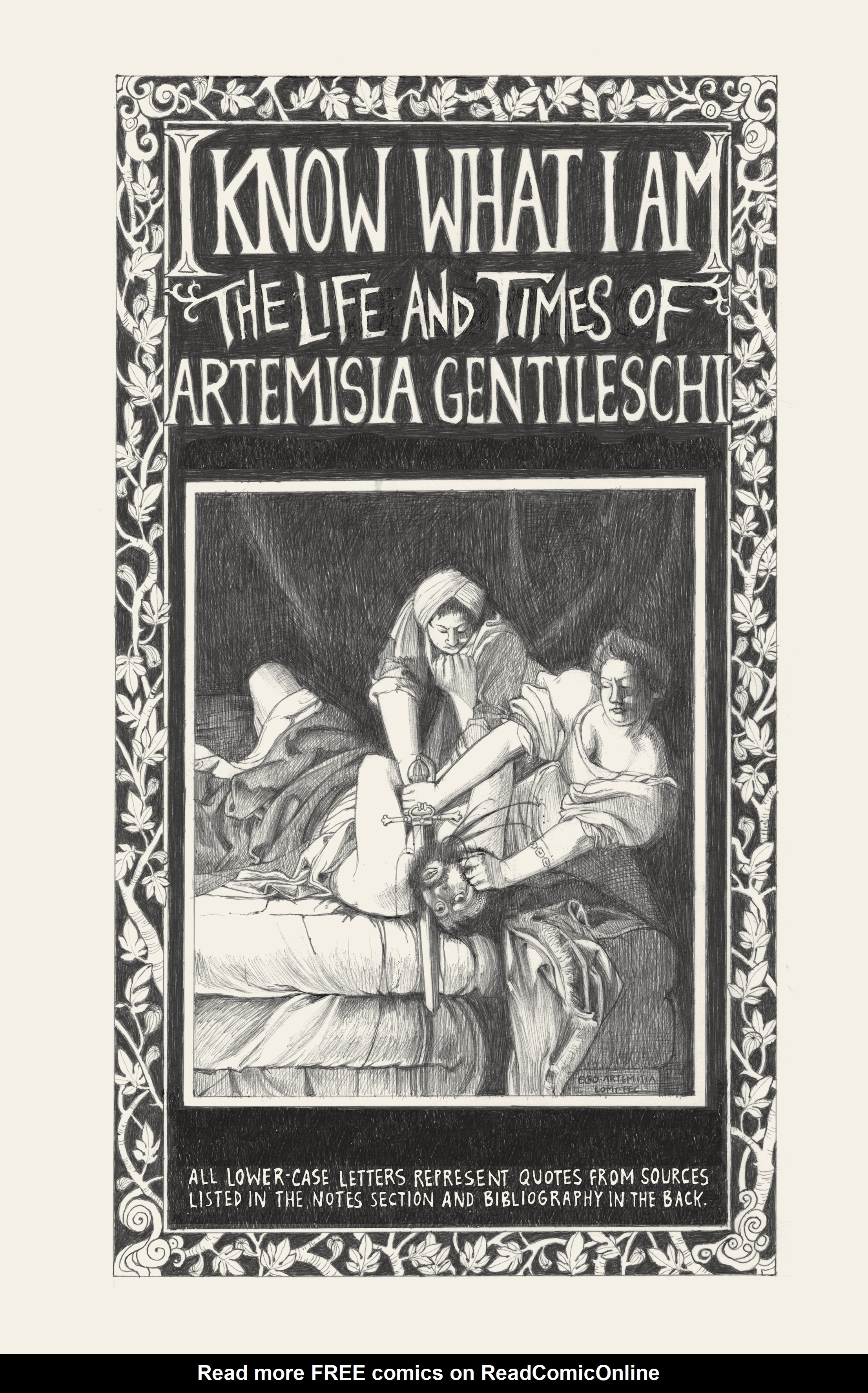 Read online I Know What I Am: The Life and Times of Artemisia Gentileschi comic -  Issue # TPB (Part 1) - 4