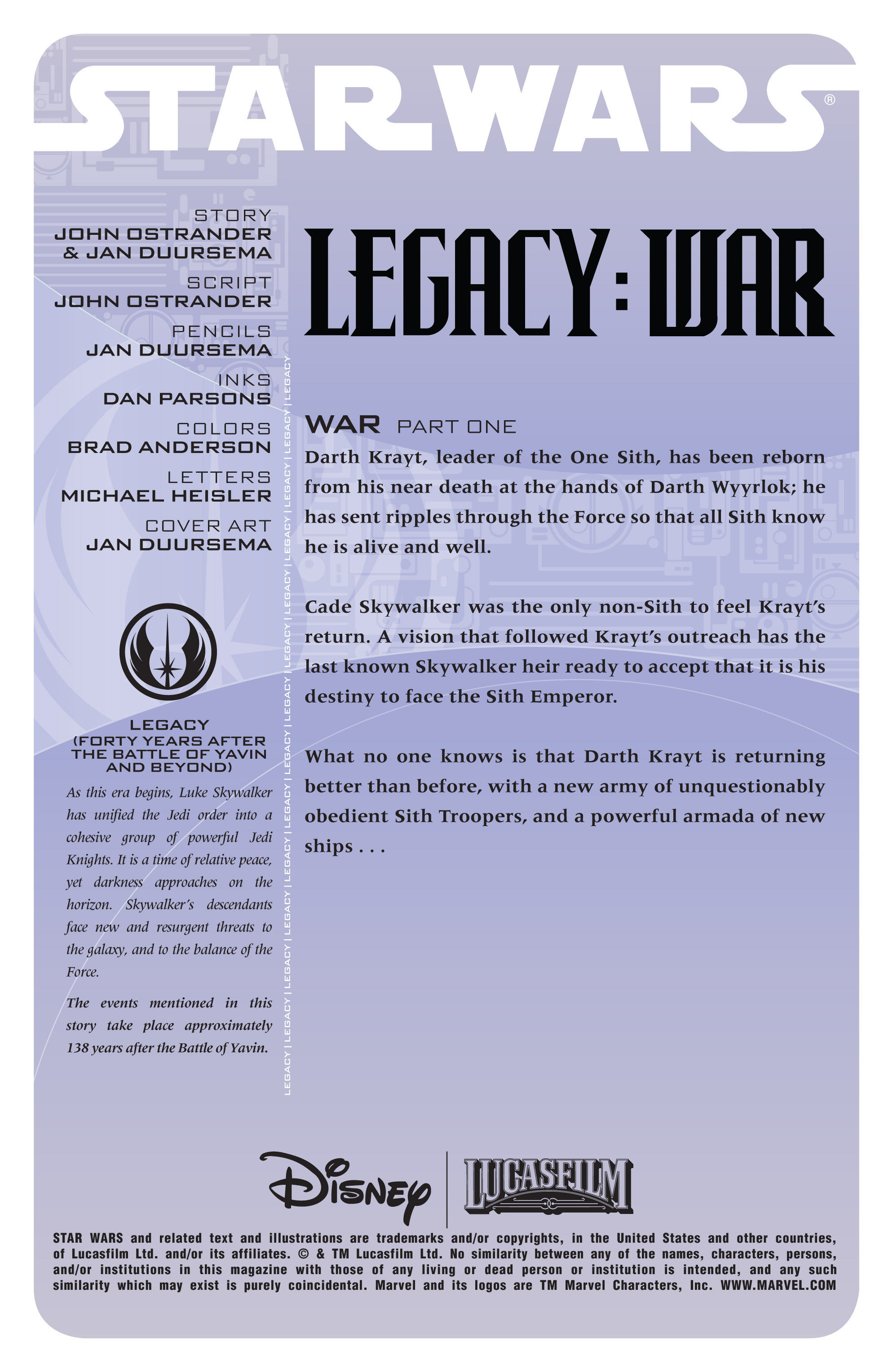 Read online Star Wars: Legacy War comic -  Issue #1 - 2
