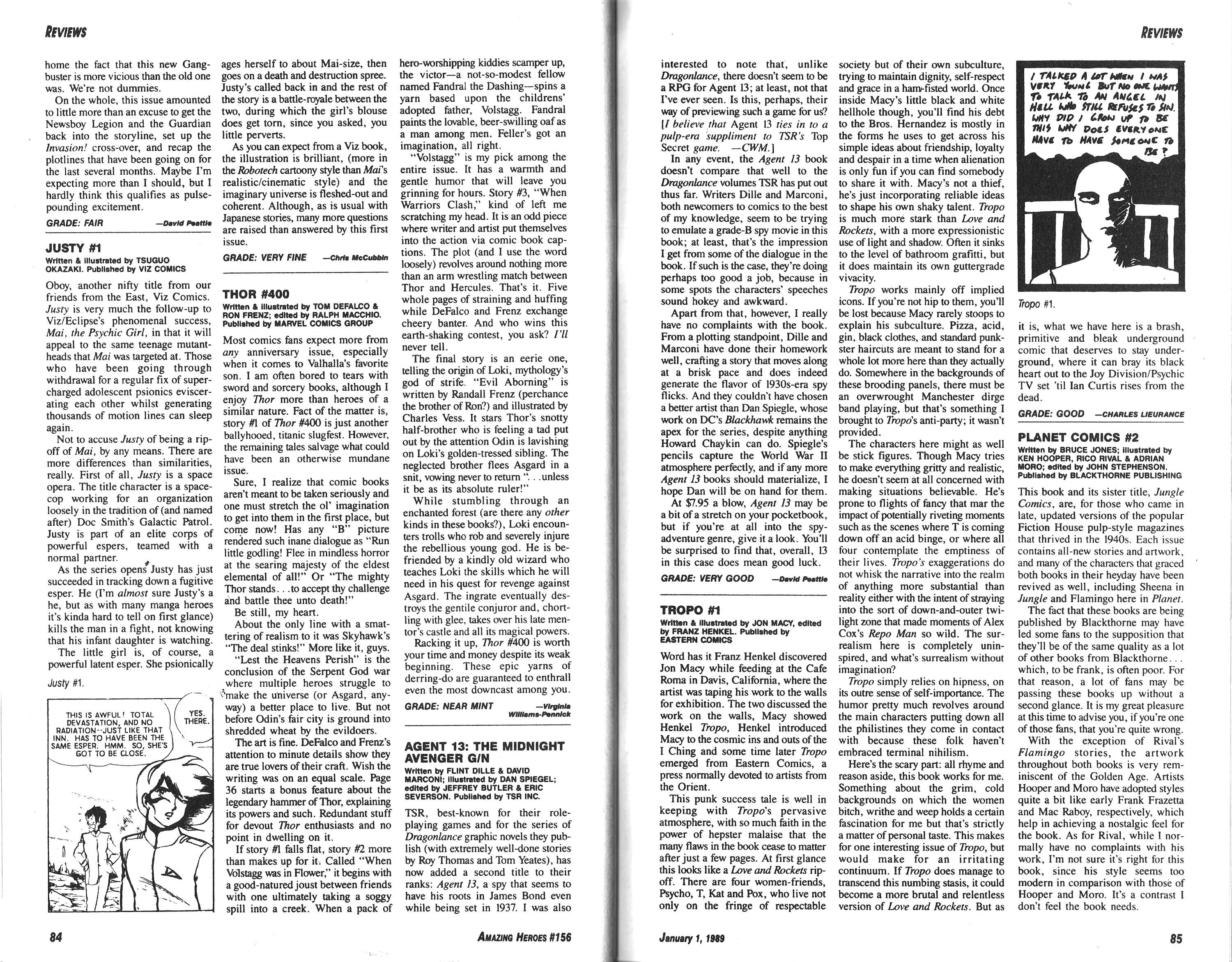 Read online Amazing Heroes comic -  Issue #156 - 41
