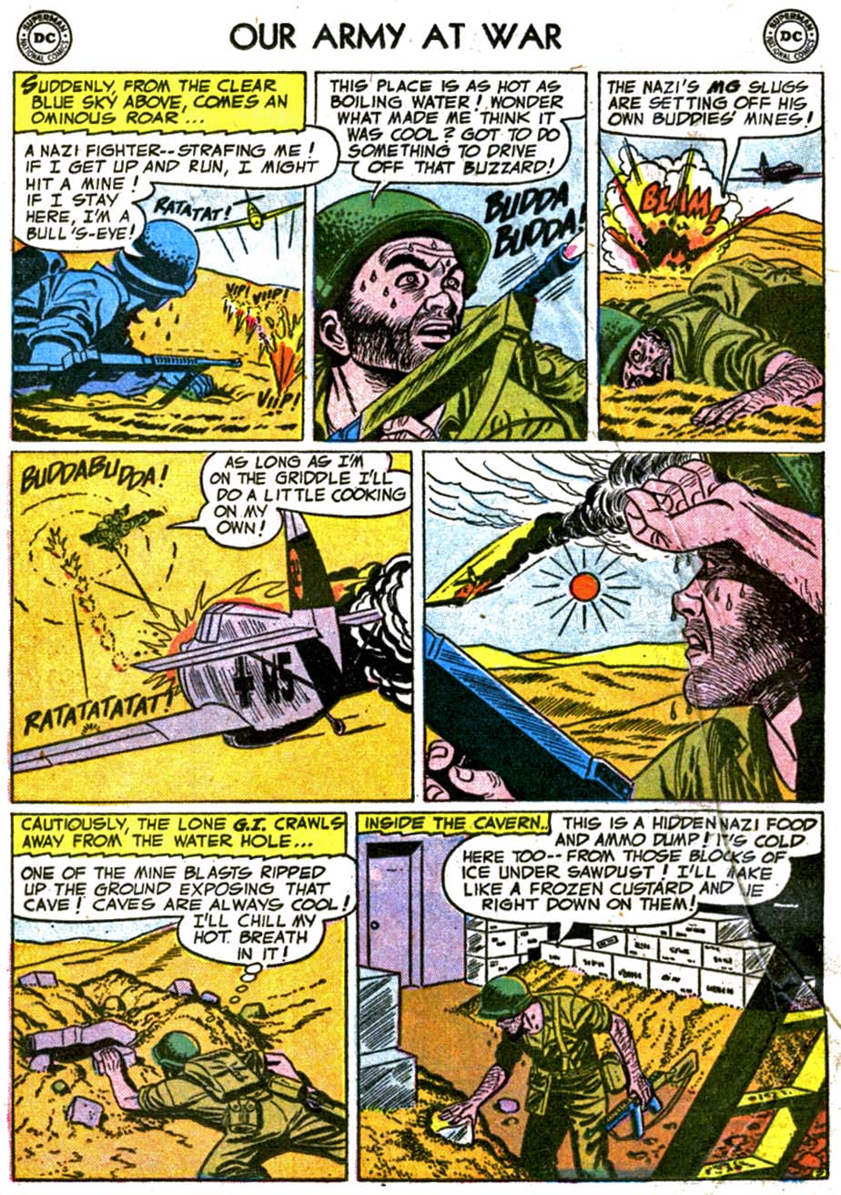 Read online Our Army at War (1952) comic -  Issue #36 - 16