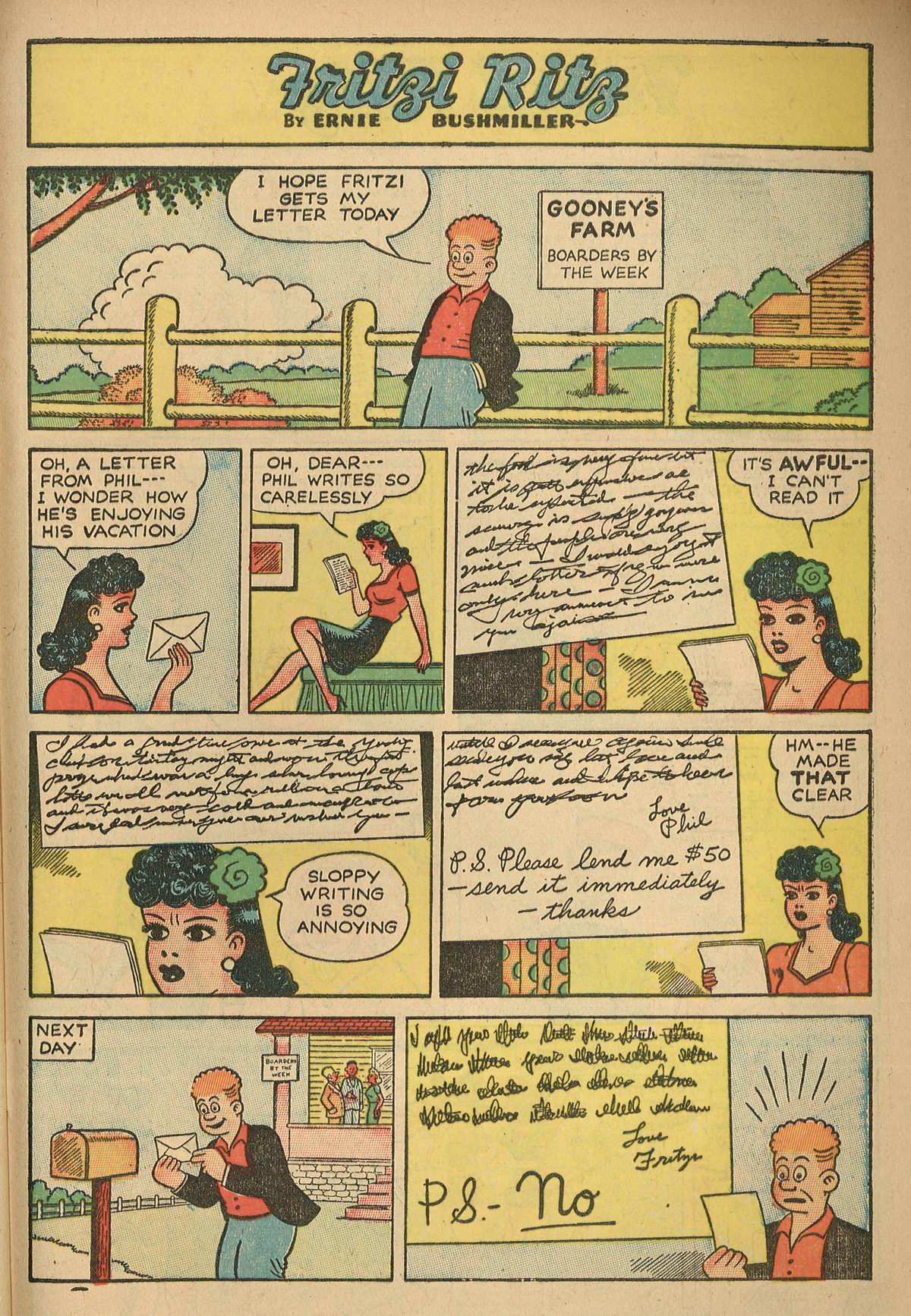 Read online Fritzi Ritz (1948) comic -  Issue #4 - 29