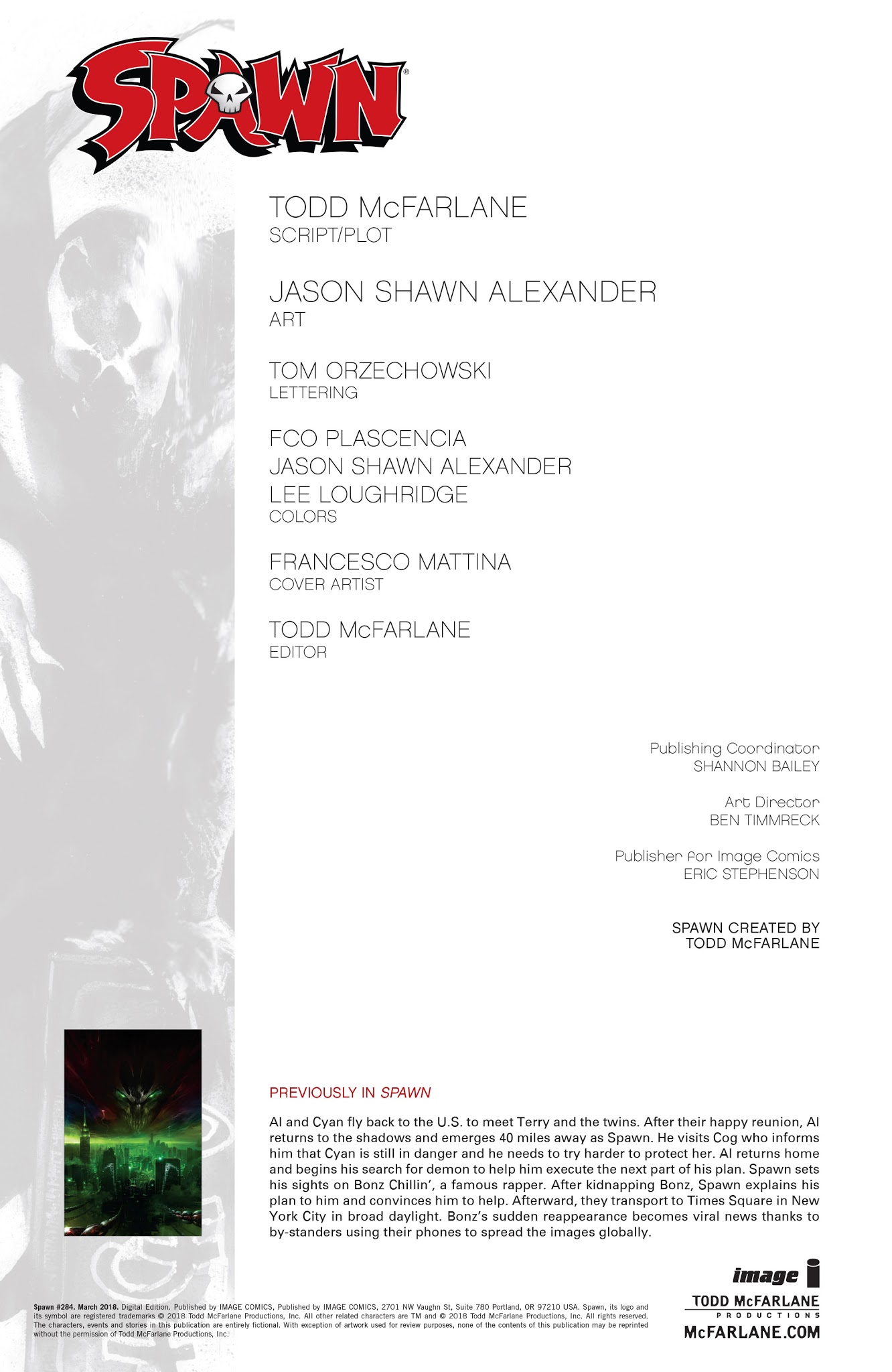 Read online Spawn comic -  Issue #284 - 2