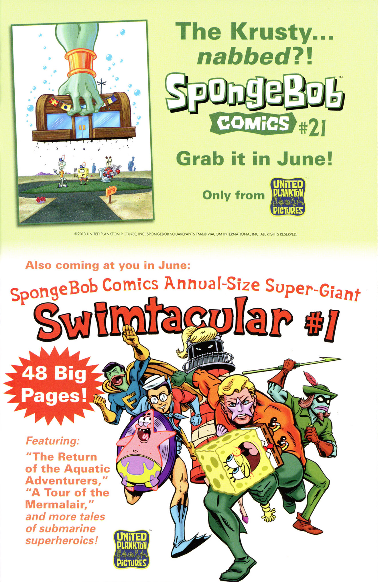 Read online Spongebob Freestyle Funnies comic -  Issue # FCBD 2013 - 31