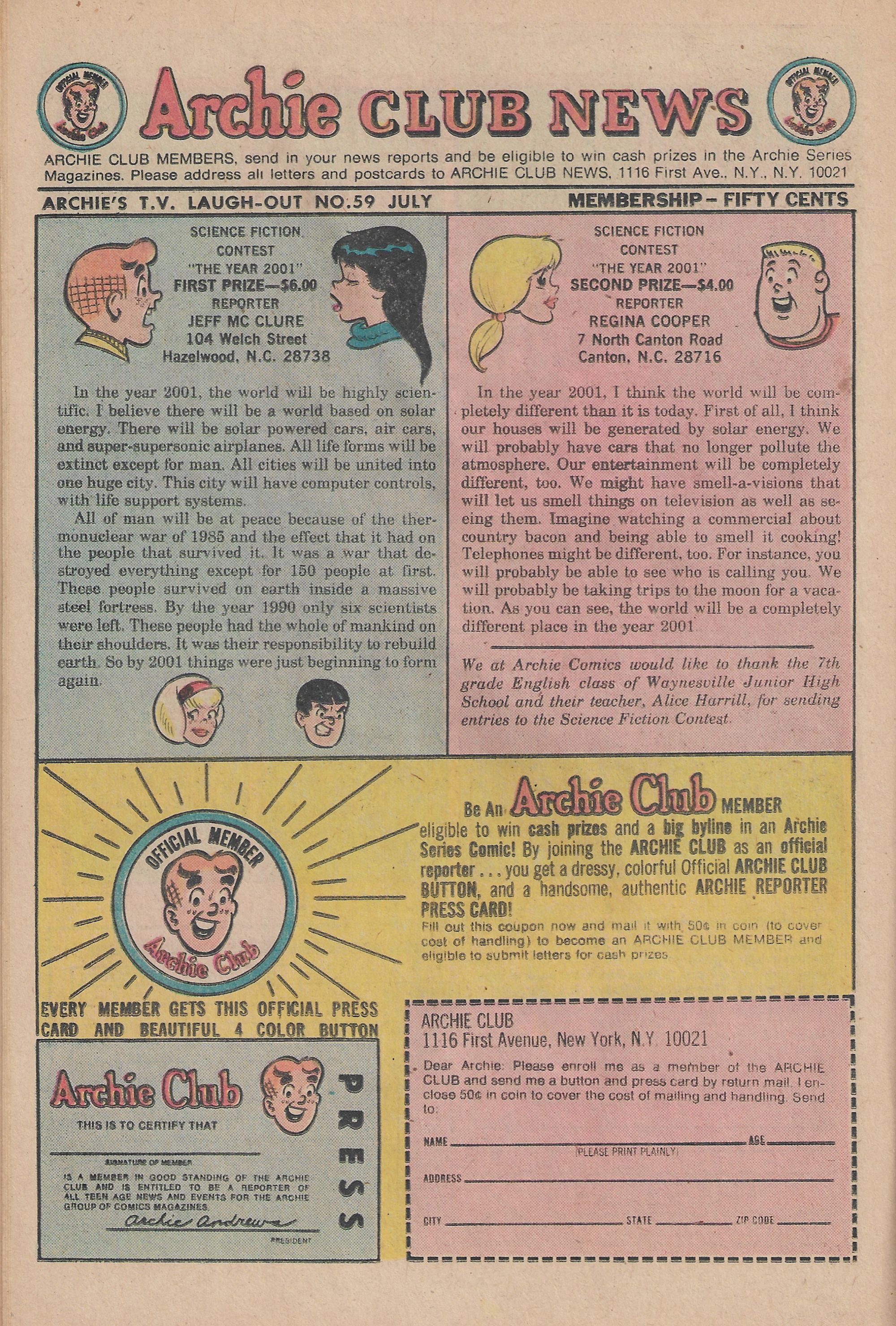 Read online Archie's TV Laugh-Out comic -  Issue #59 - 26