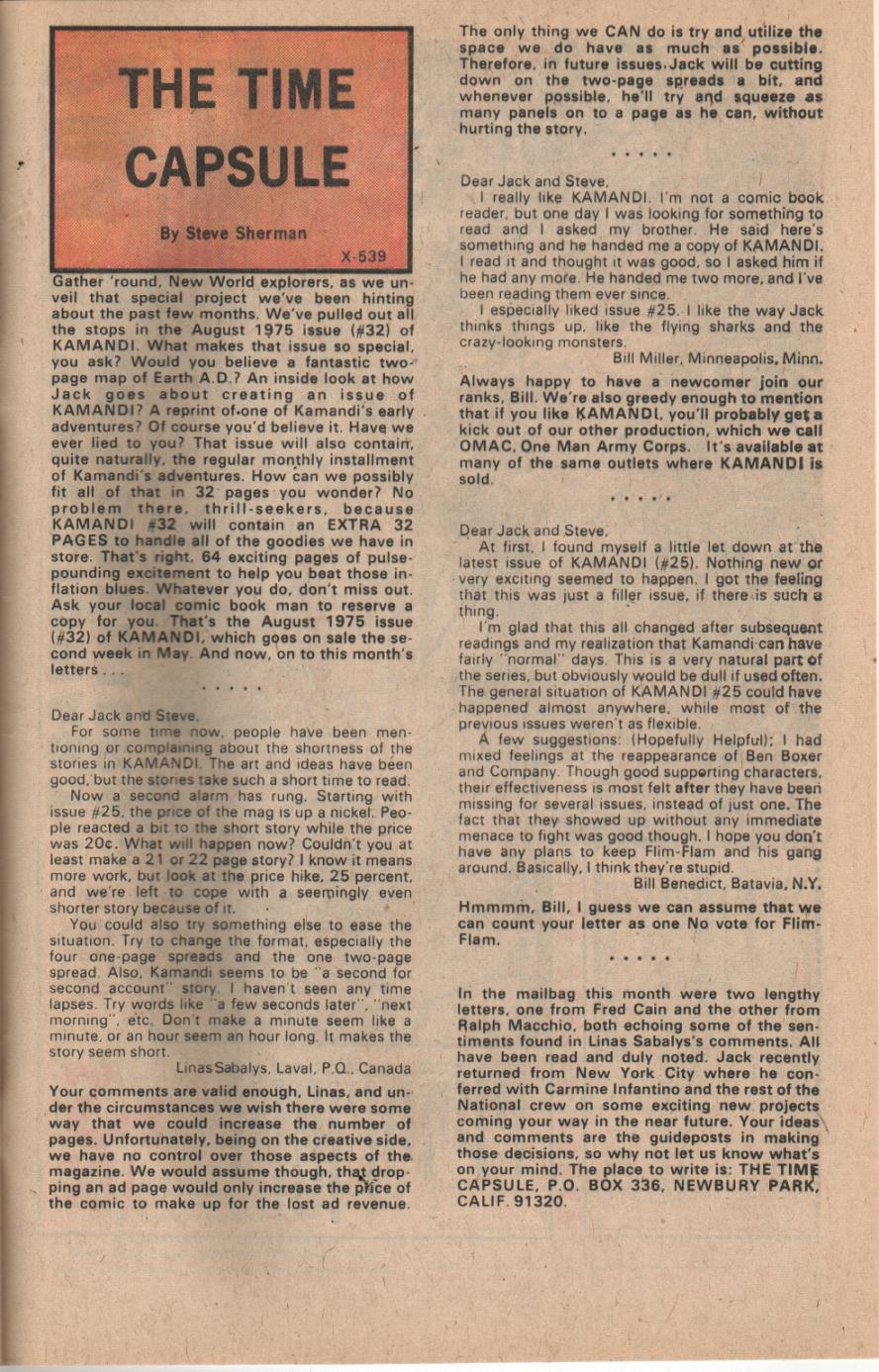 Read online Kamandi, The Last Boy On Earth comic -  Issue #30 - 33