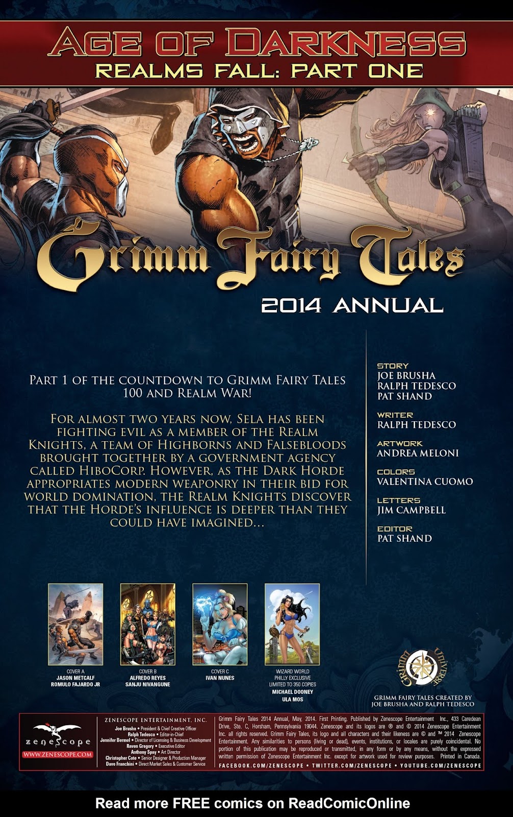 Grimm Fairy Tales 2014 Annual issue Full - Page 2