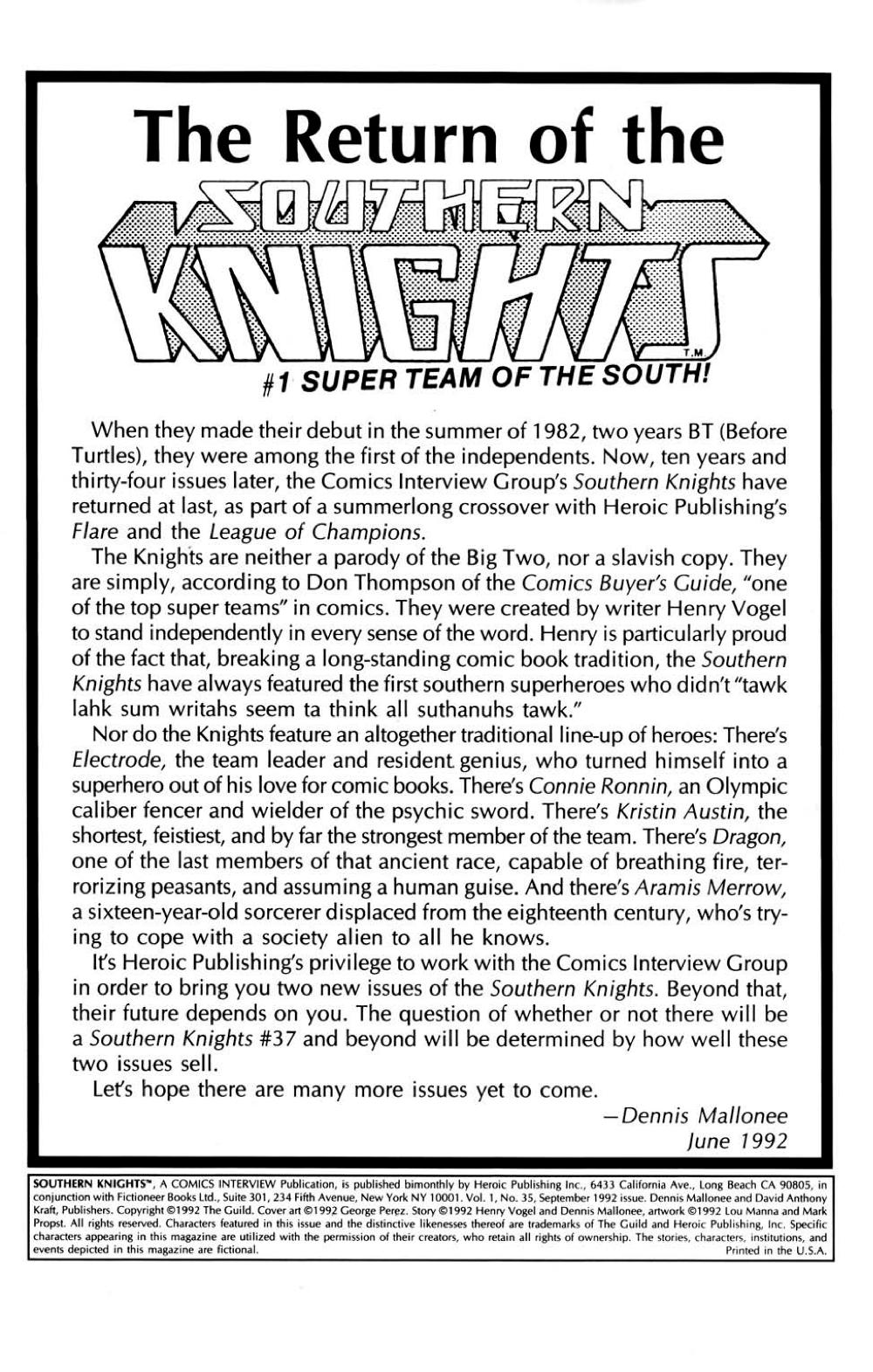 Read online Southern Knights comic -  Issue #35 - 2