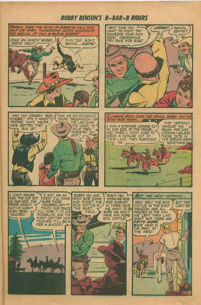 Read online Bobby Benson's B-Bar-B Riders comic -  Issue #4 - 5