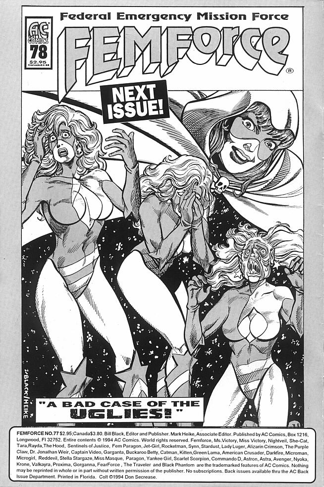 Read online Femforce comic -  Issue #77 - 2