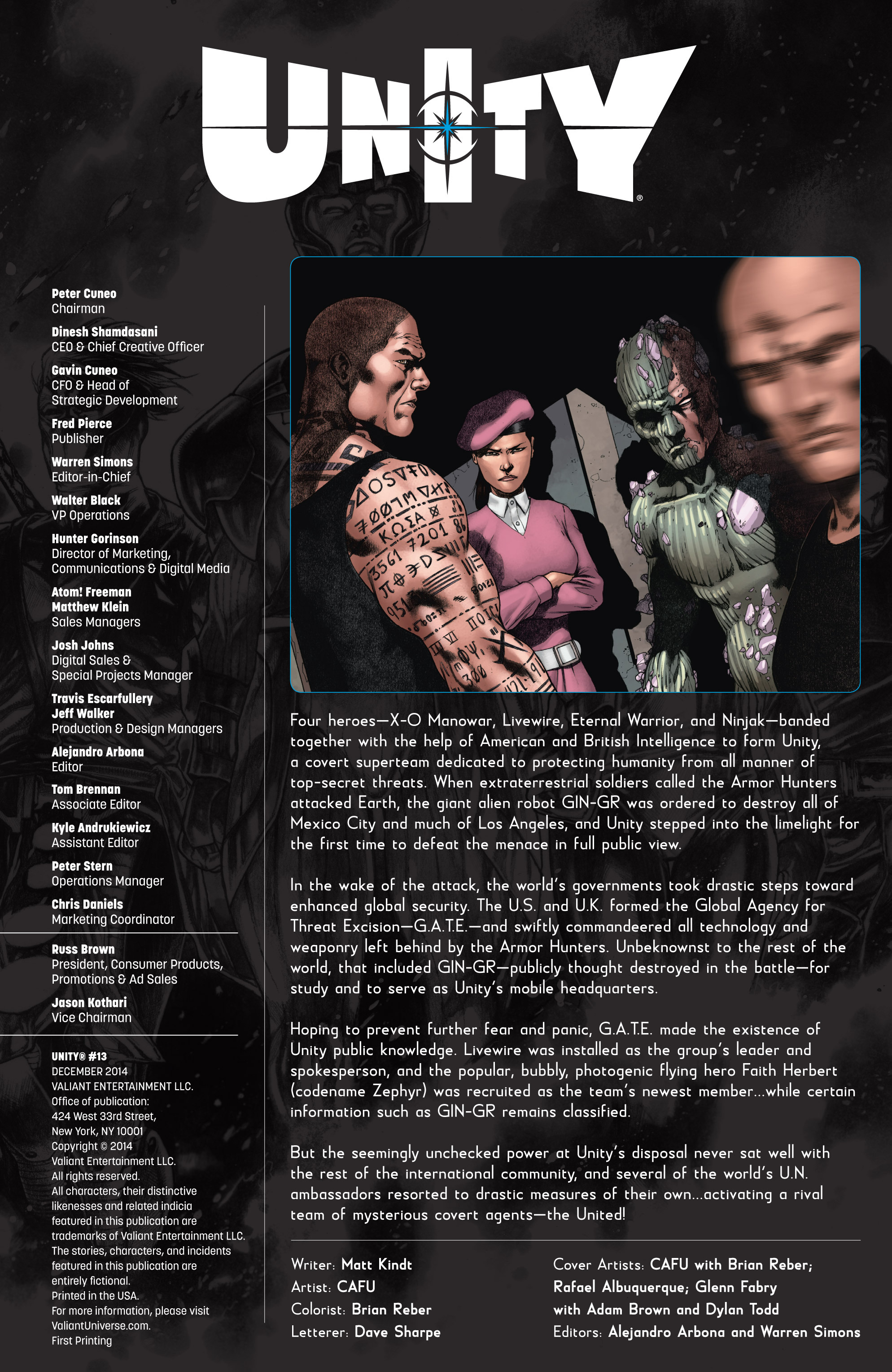Read online Unity (2013) comic -  Issue #13 - 2