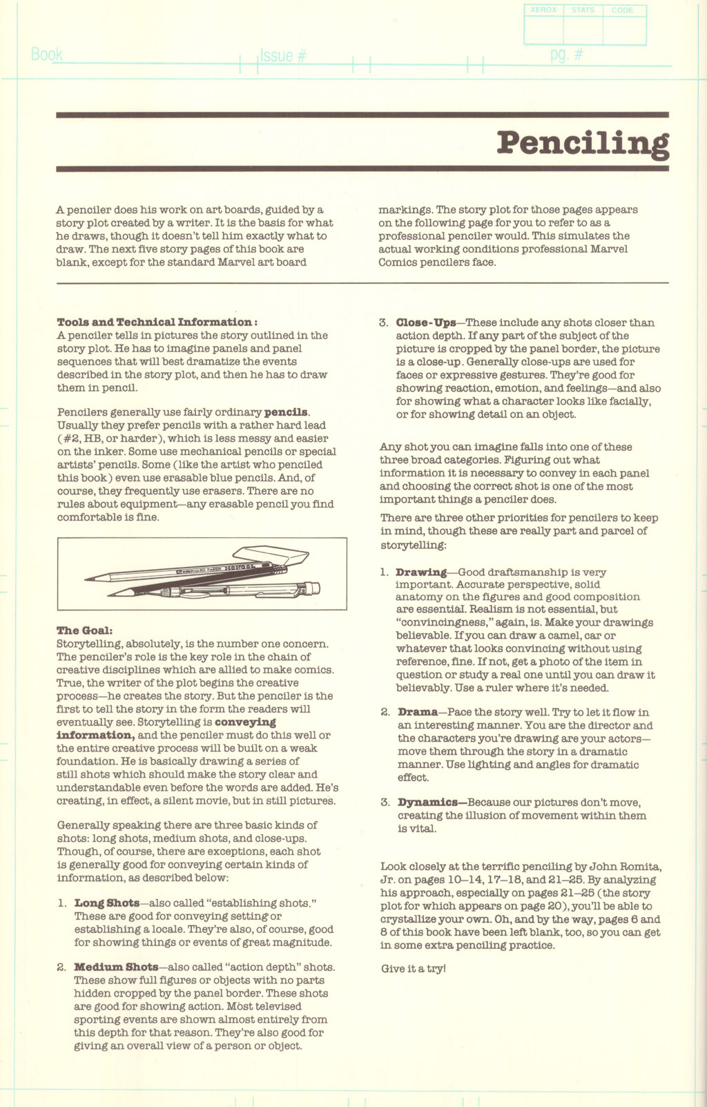 Read online The Official Marvel Comics Try-Out Book comic -  Issue # Full - 27