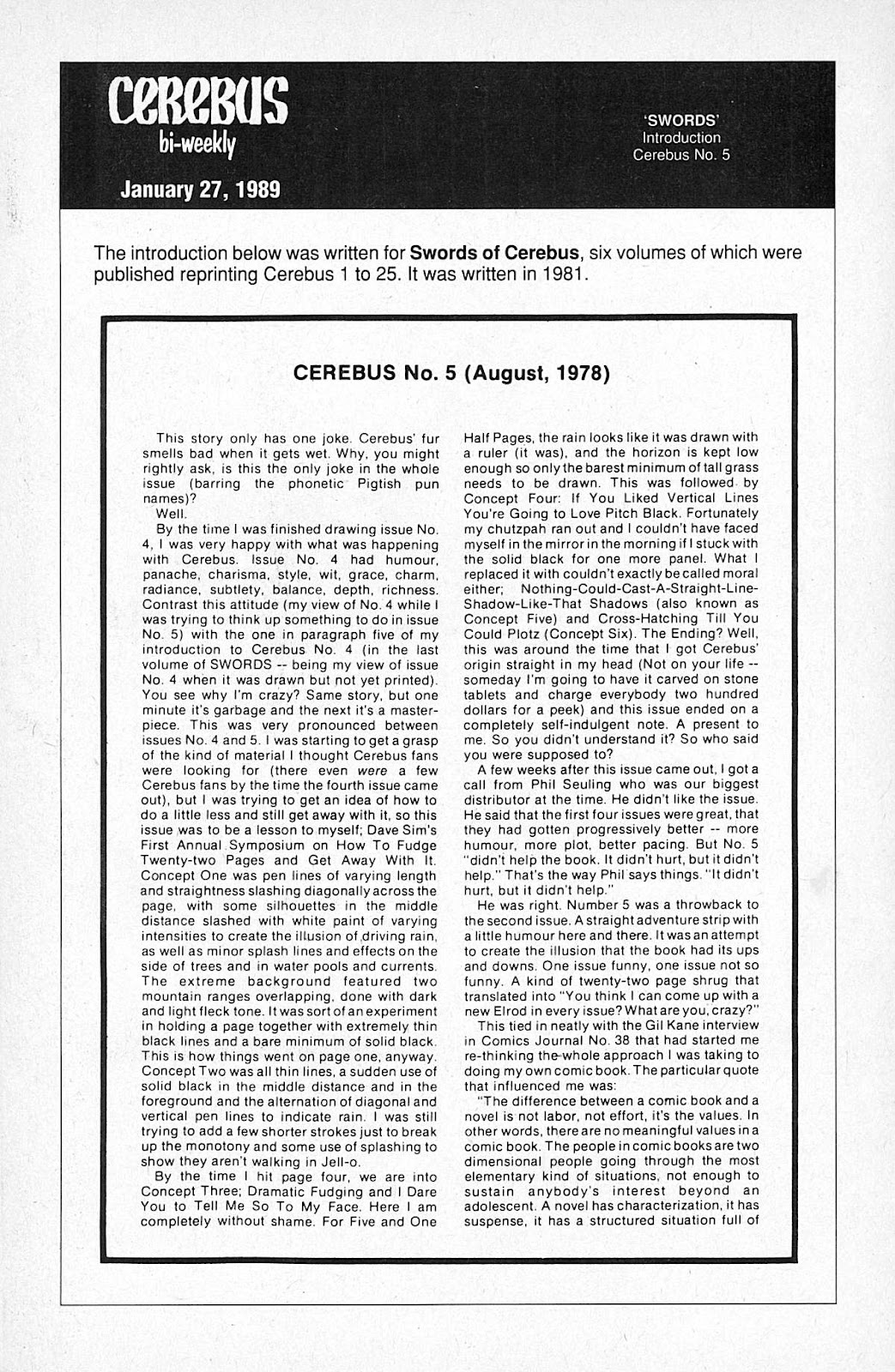 Cerebus issue 5 - Page 3