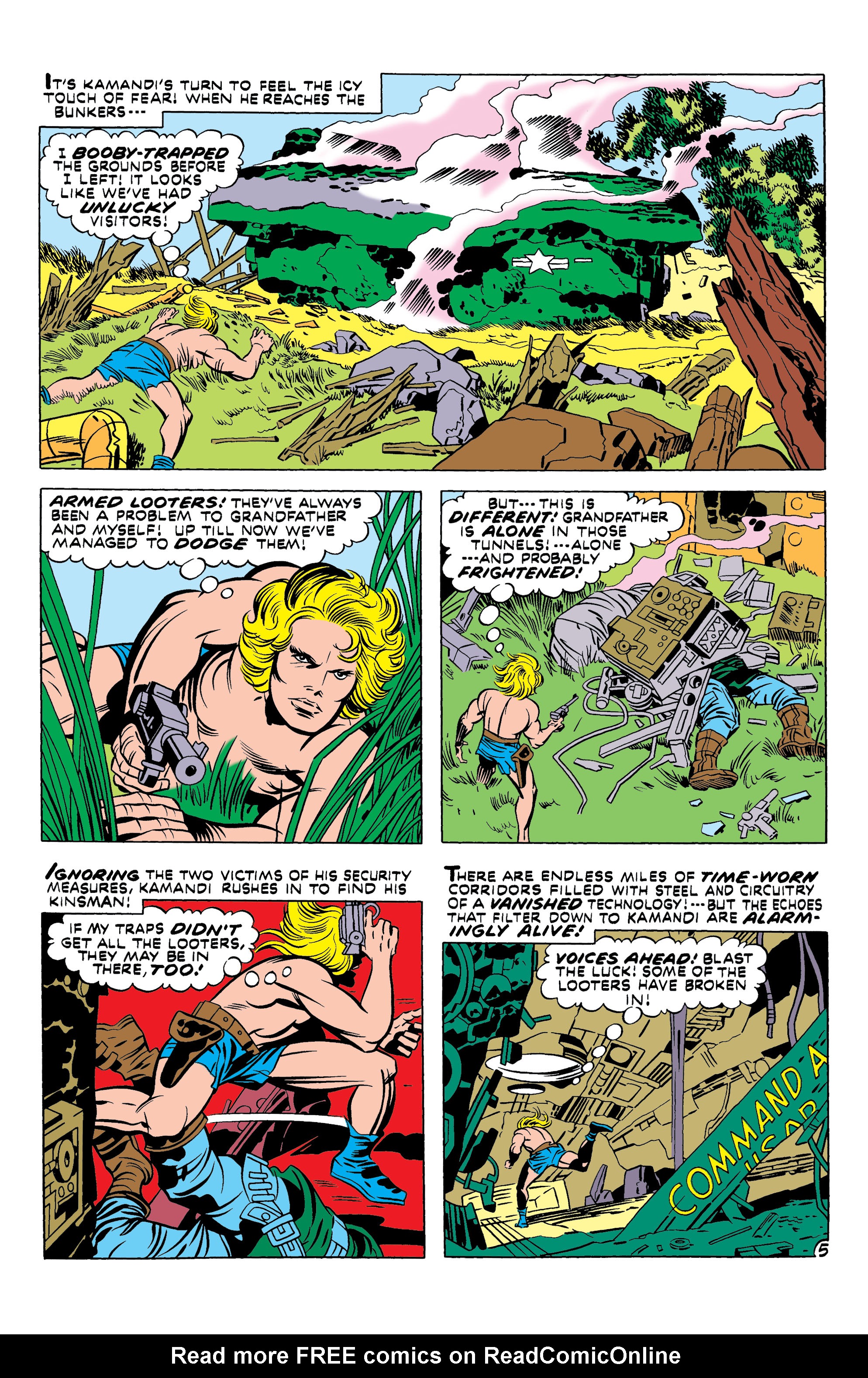 Read online Kamandi, The Last Boy On Earth comic -  Issue #1 - 5