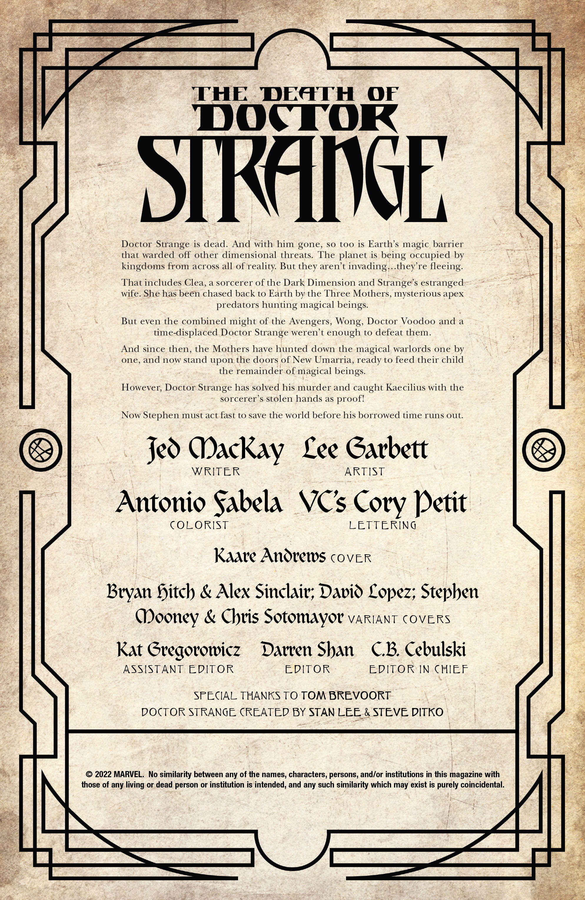 Read online Death of Doctor Strange comic -  Issue #5 - 2