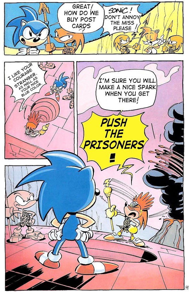 Read online Sonic Adventures: Dans Les Griffes De Robotnik comic -  Issue # Full - 42