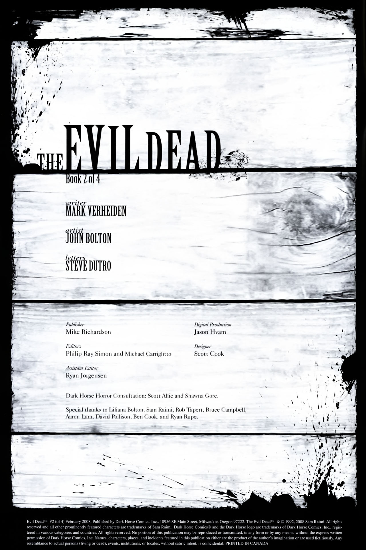 The Evil Dead Issue #2 #2 - English 2