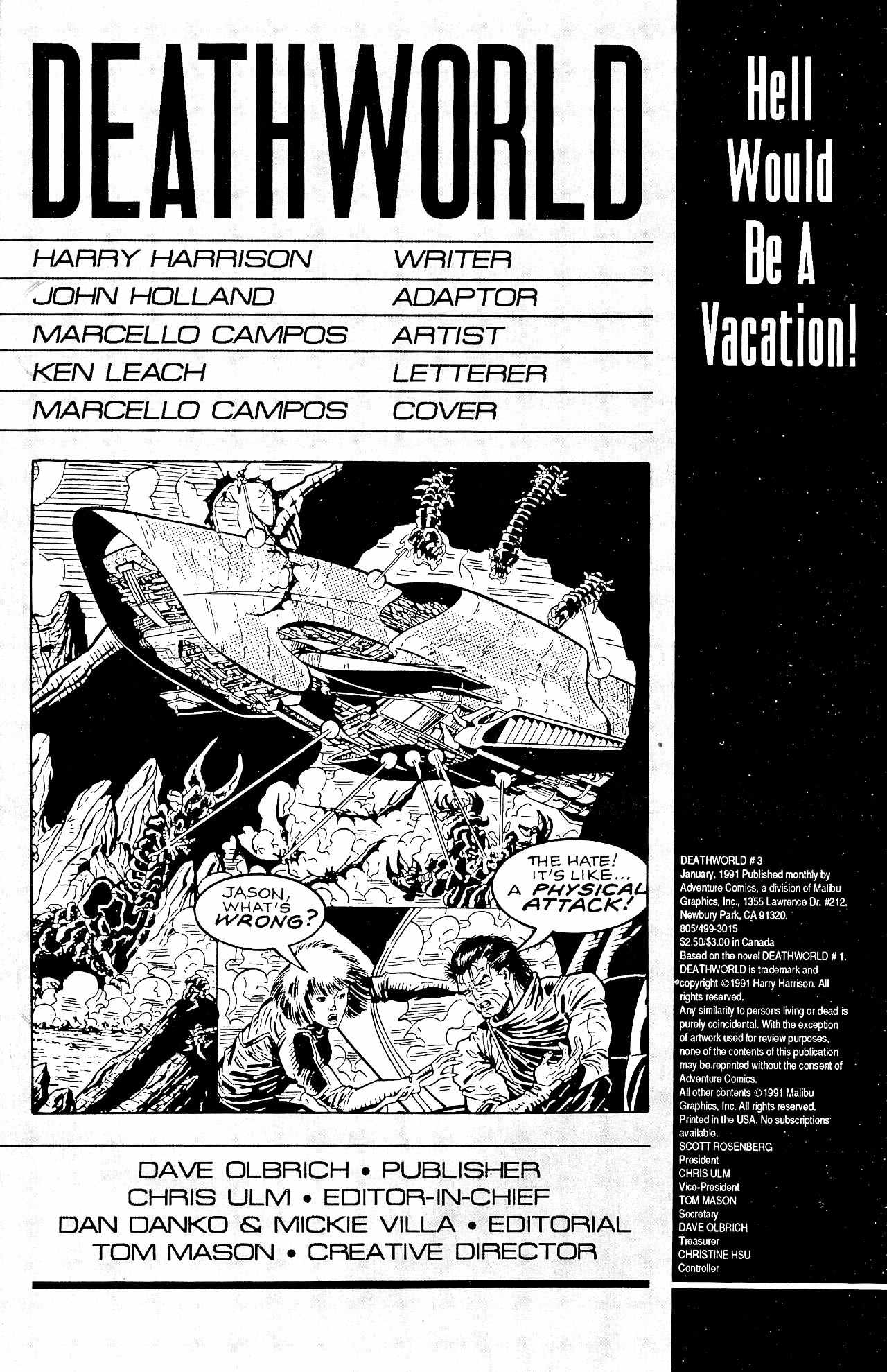 Read online Deathworld comic -  Issue #3 - 2