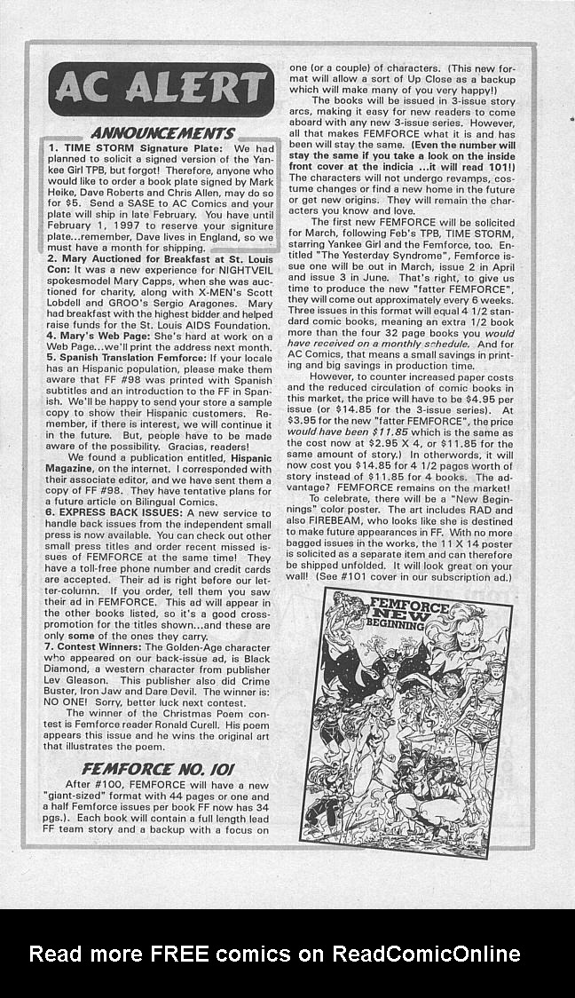 Read online Femforce comic -  Issue #99 - 28