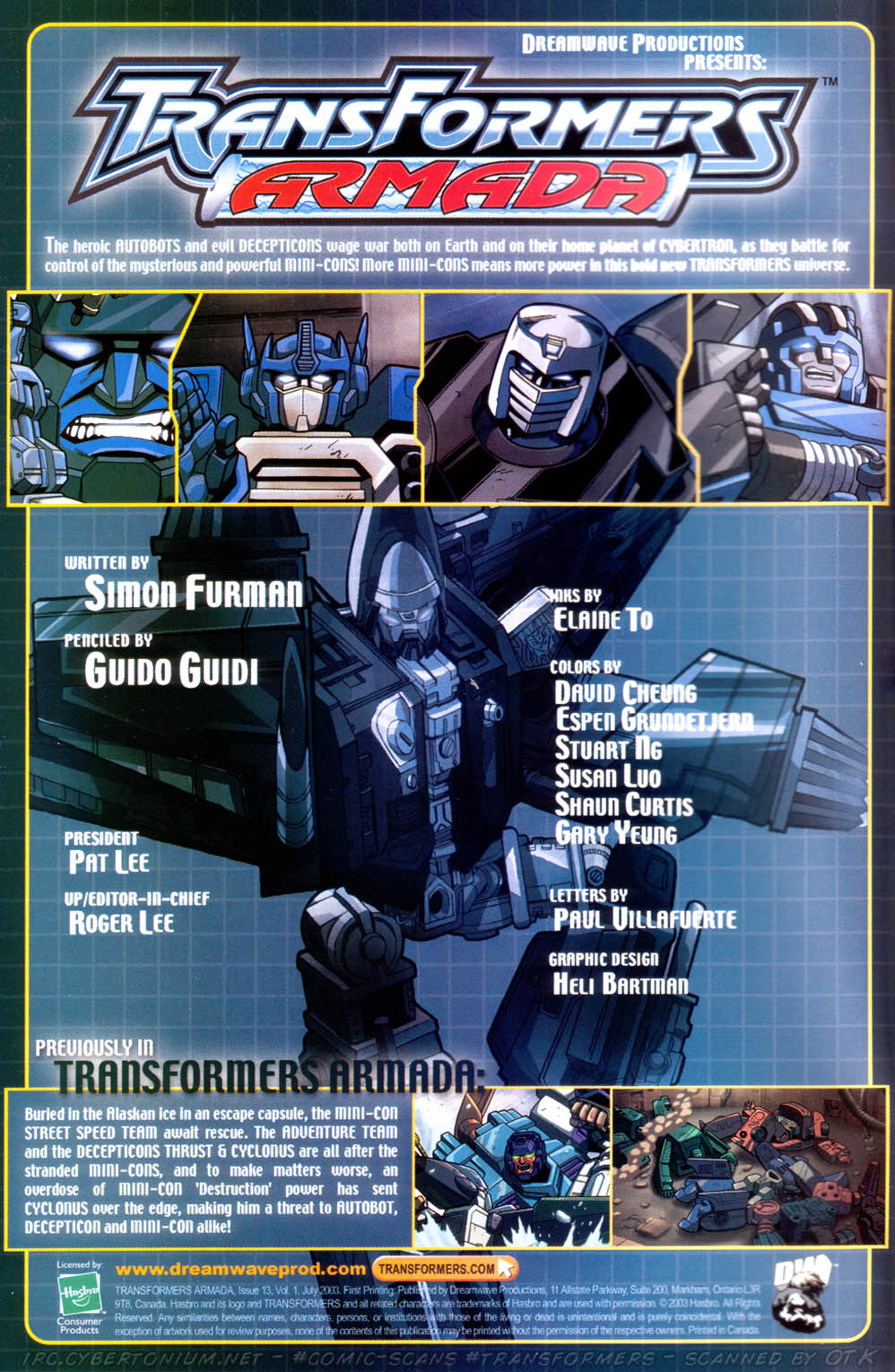 Read online Transformers Armada comic -  Issue #13 - 2