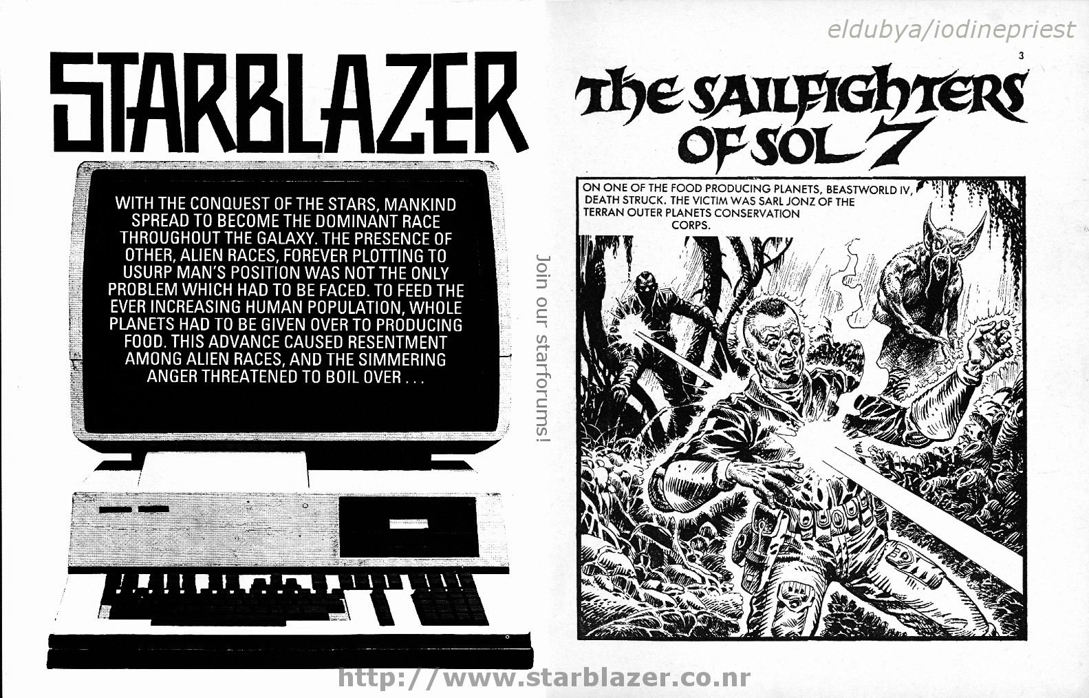 Read online Starblazer comic -  Issue #144 - 3