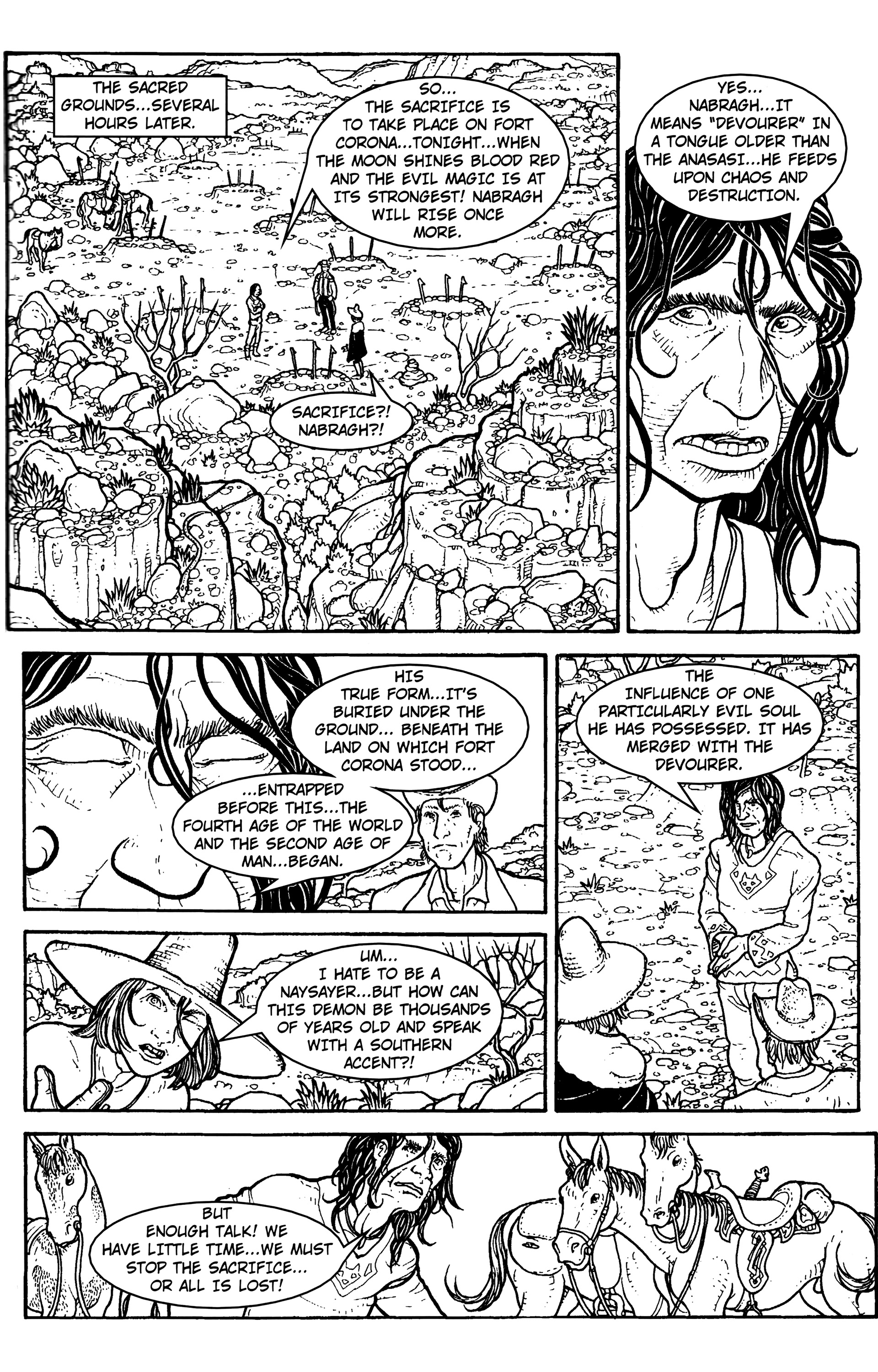 Read online Warrior Nun: Black & White comic -  Issue #15 - 21