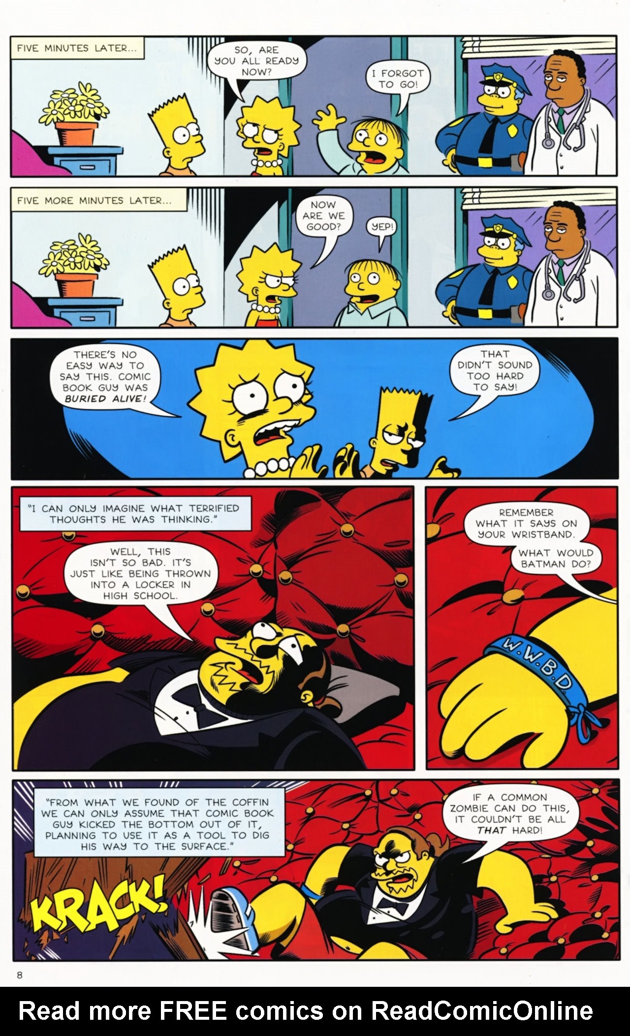 Read online Bongo Comics presents Comic Book Guy: The Comic Book comic -  Issue #5 - 10